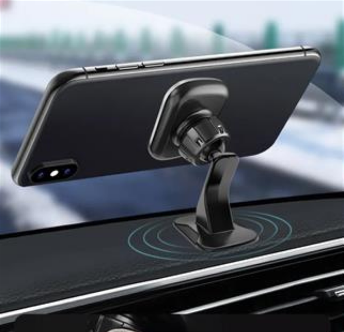 LivX Privity Serisi Mıknatıslı Araç İçi Telefon Tutucu Vantuzlu Magnet 360 Derece Telefon Tutucu UGL