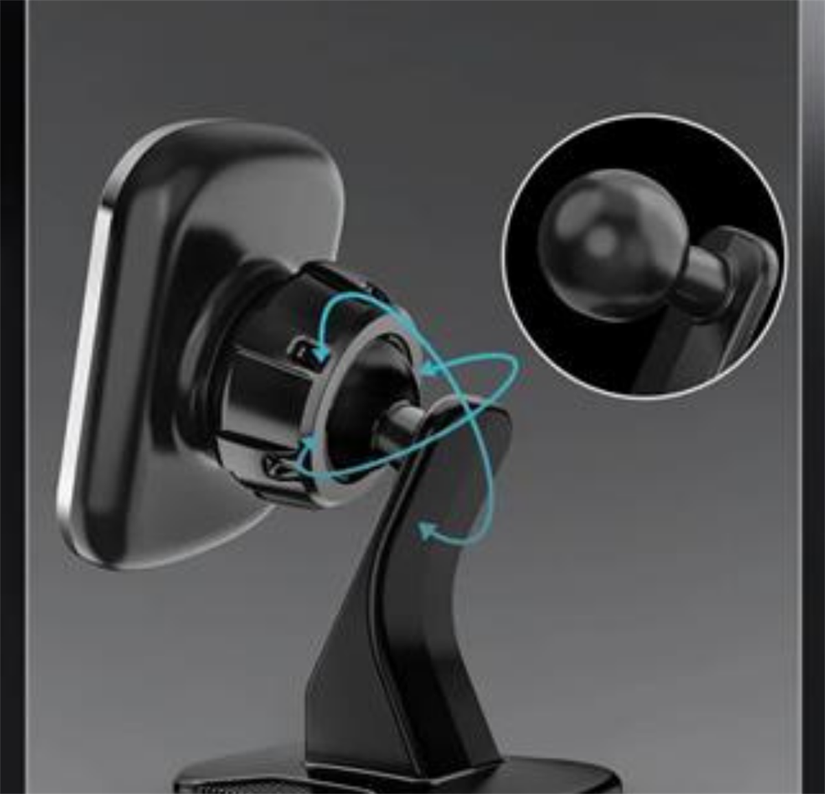 LivX Privity Serisi Mıknatıslı Araç İçi Telefon Tutucu Vantuzlu Magnet 360 Derece Telefon Tutucu UGL