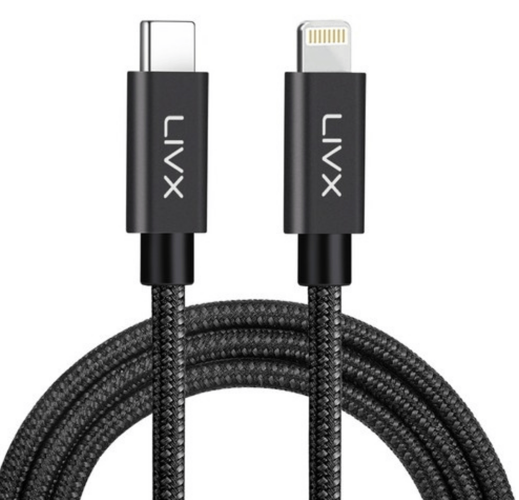 LivX Rapid 20W USB-C Mini PD Hızlı Şarj Cihazı Güç Adaptörü ve 3 metre Iphone hızlı şarj kablosu