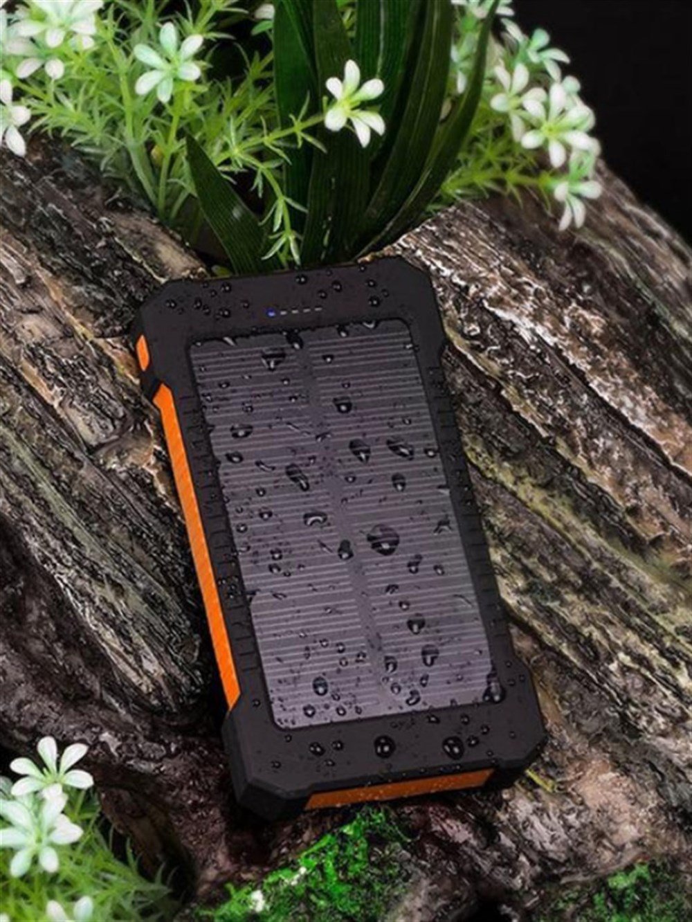LivX Solar Güneş Enerjili 10000 Mah Taşınabilir Powerbank Led Işık Fenerli Kamp Şarj Aleti LVSLR-SARI