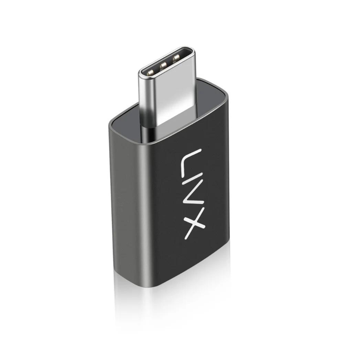 Livx USB 3.1 To Type-C 10Gbps Veri Aktarımı 3A Hızlı Şarj ve Data Aktarımı Çevirici Dönüştürücü OTG Adaptör Space Gray OTGKS