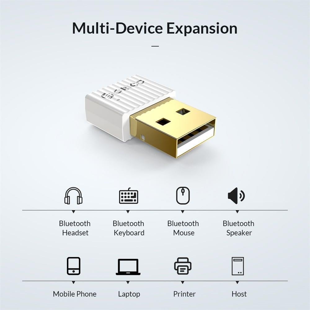 Orico Usb Bluetooth 5.0 Kablosuz Dongle Adaptör  Alıcı Verici Bta-508 Siyah