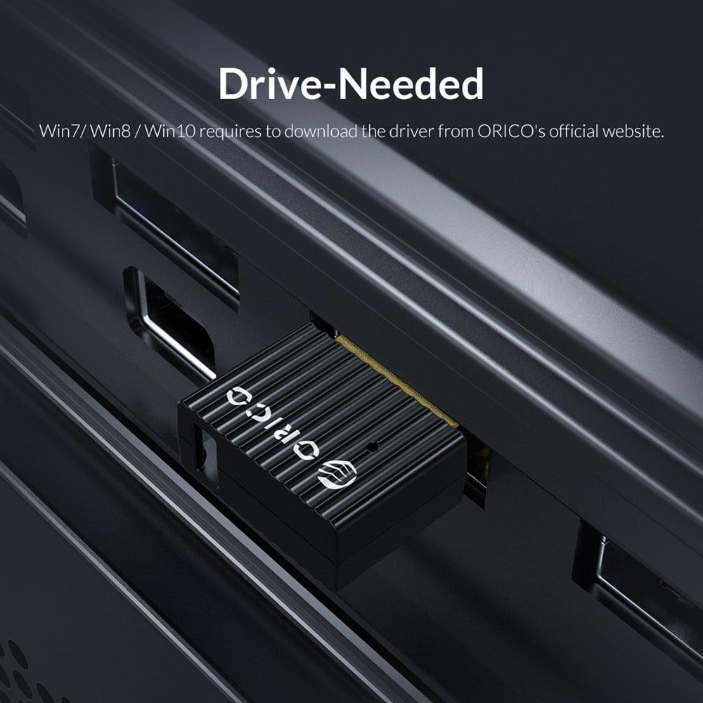 Orico Usb Bluetooth 5.0 Kablosuz Dongle Adaptör  Alıcı Verici Bta-508 Siyah