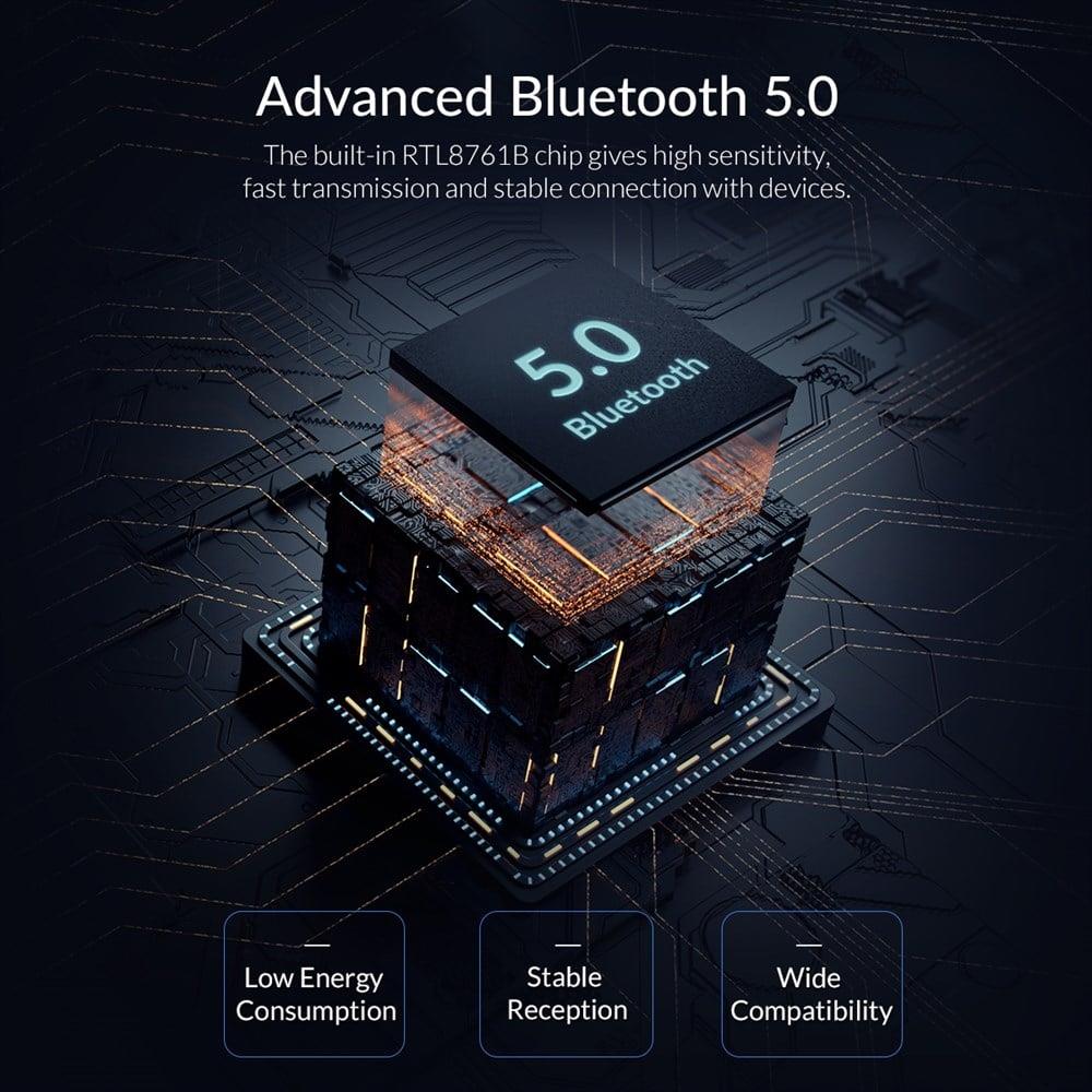 Orico Usb Bluetooth 5.0 Kablosuz Dongle Adaptör  Alıcı Verici Bta-508 Siyah