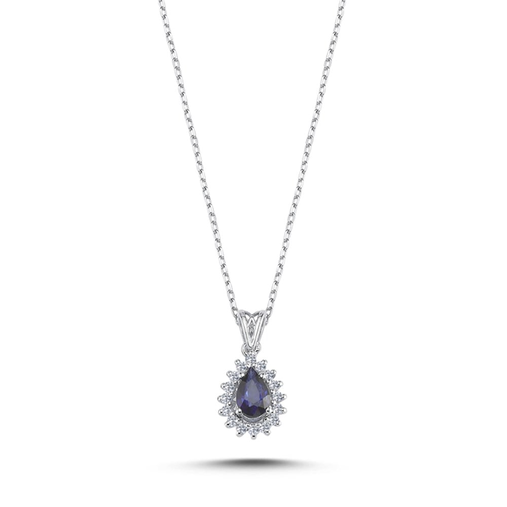 0.52 Karat Pırlanta Safir 3'lü Set