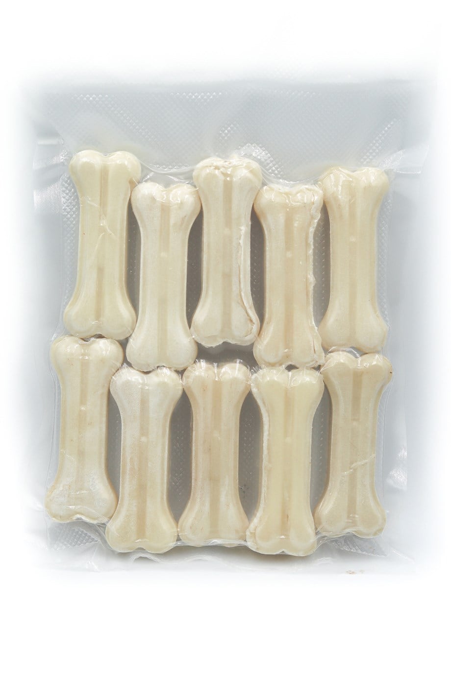 Doğal Köpek Pres Kemiği Beyaz 10 Adet 7cm Küçük Irk ve Yavru Köpekler İçin Çiğneme Kemiği 20-25 Gr
