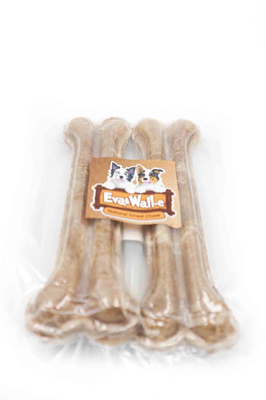 Eva and Wall-E Doğal Köpek Pres Kemiği Naturel 2' li 21cm Orta Irk ve Büyük Irk Köpekler İçin