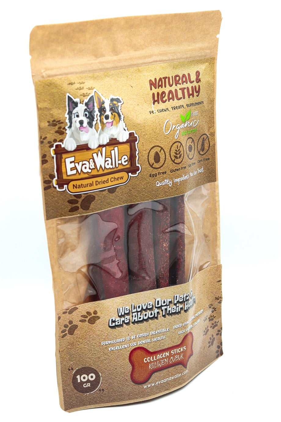 Eva and Wall-E Köpek Ödülü Kolajen Çubuklar 100 Gr Özel Seri