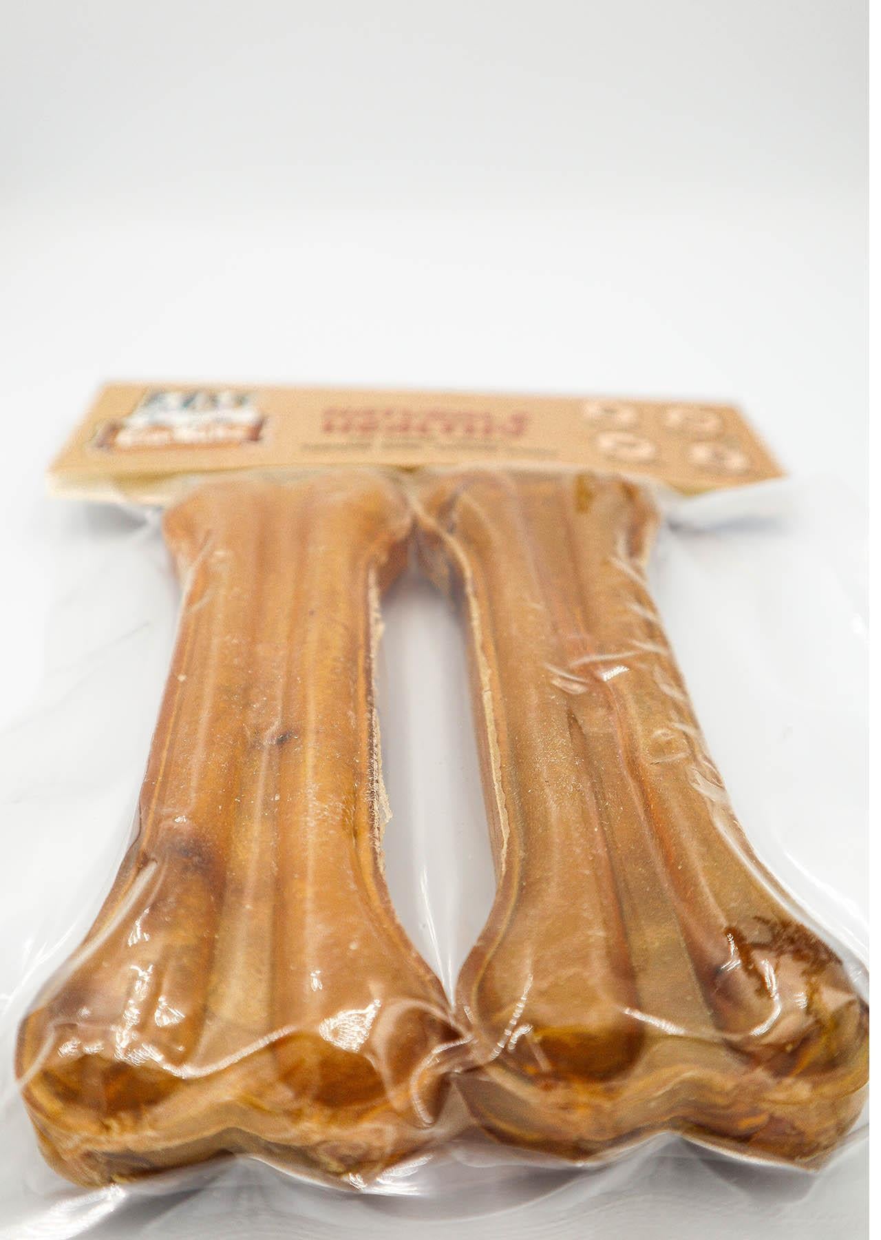 Köpek Kemiği 2'li Set 13cm | Ham Deri Naturel  Orta Irk ve Yetişkin Köpekler İçin Doğal Çiğneme Kemiği (75-80g)