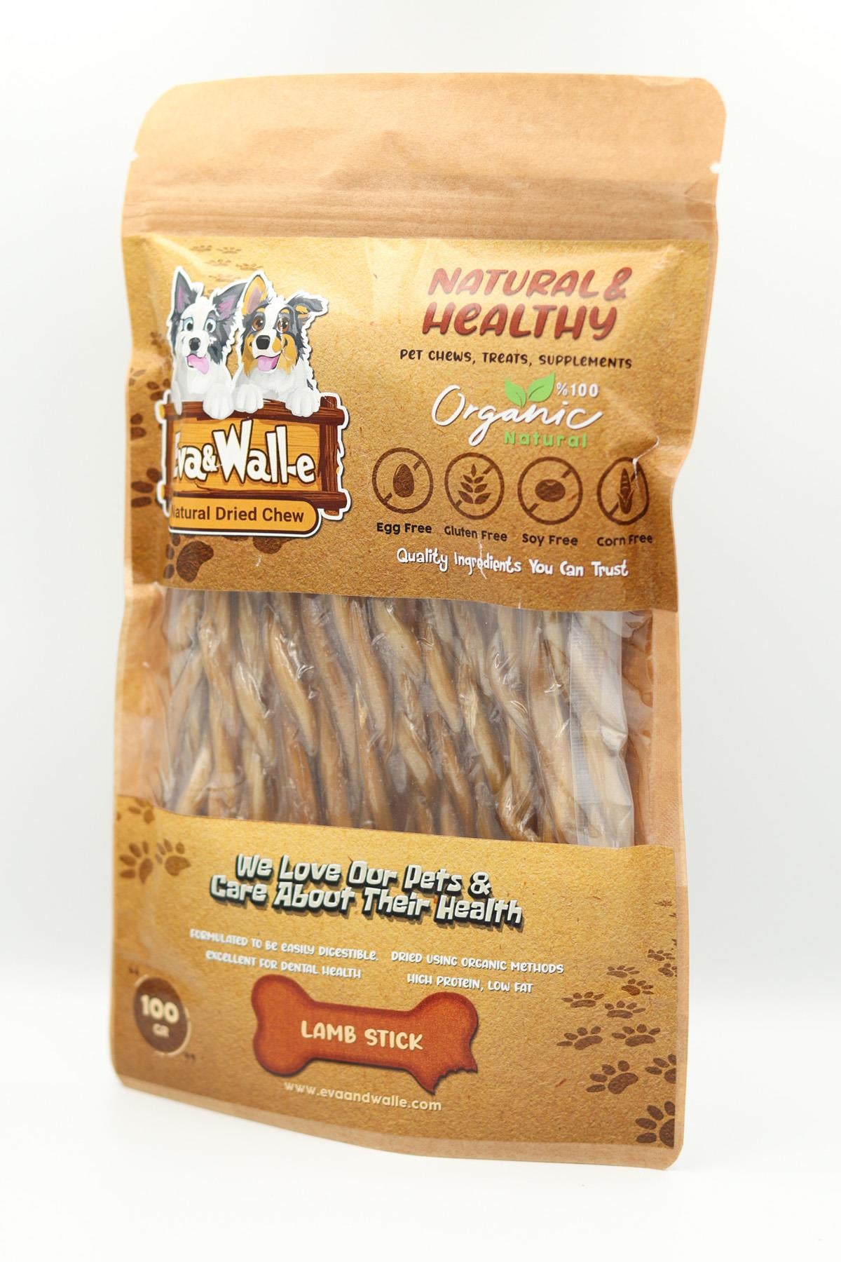 Köpek Ödül Kemiği Kurutulmuş Lamb Stick Küçük Irk Köpekler Poodle için Örgülü