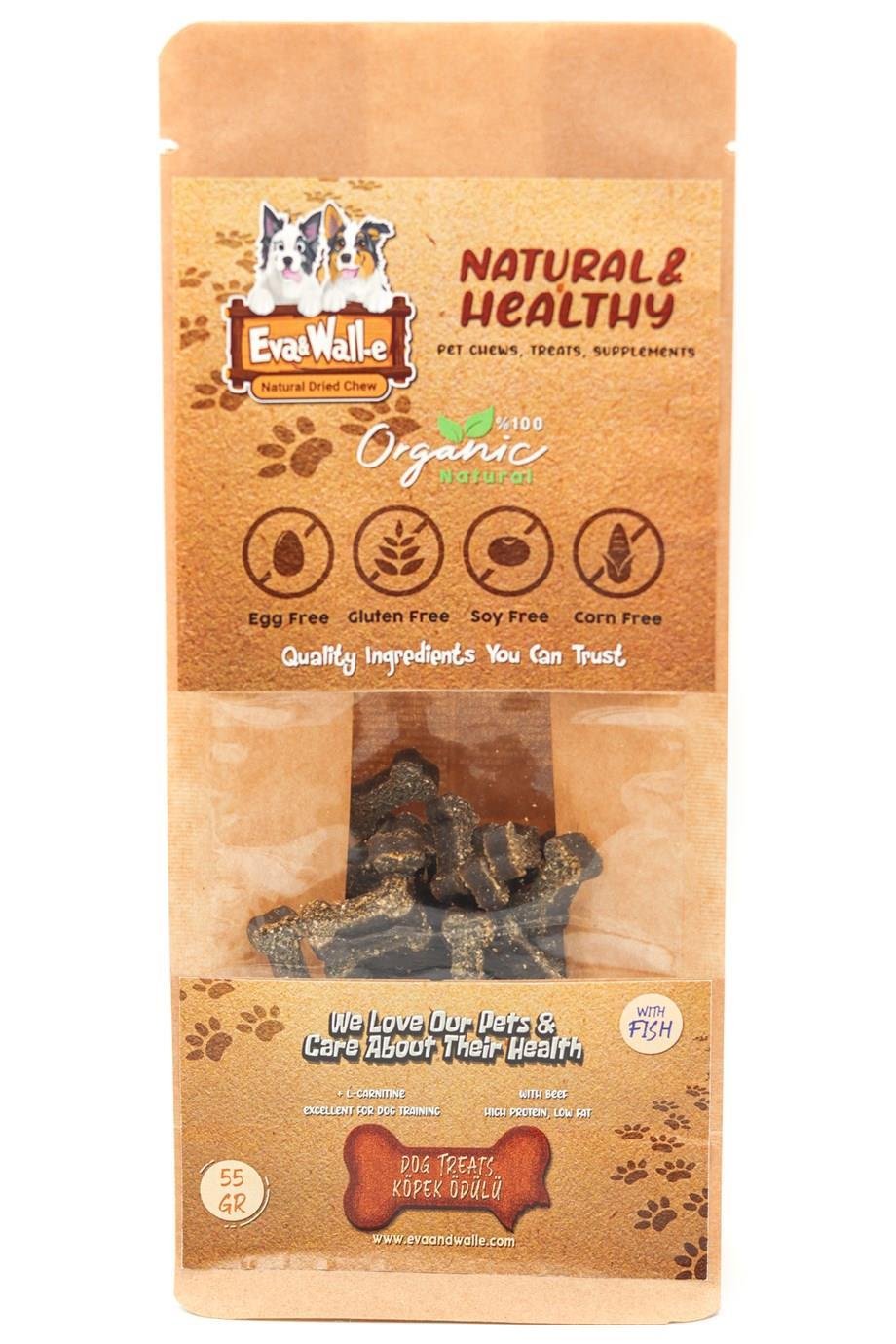 Köpek Ödül Maması  Balıklı Köpek Ödülü L-Karnitin Destekli 55-60 g