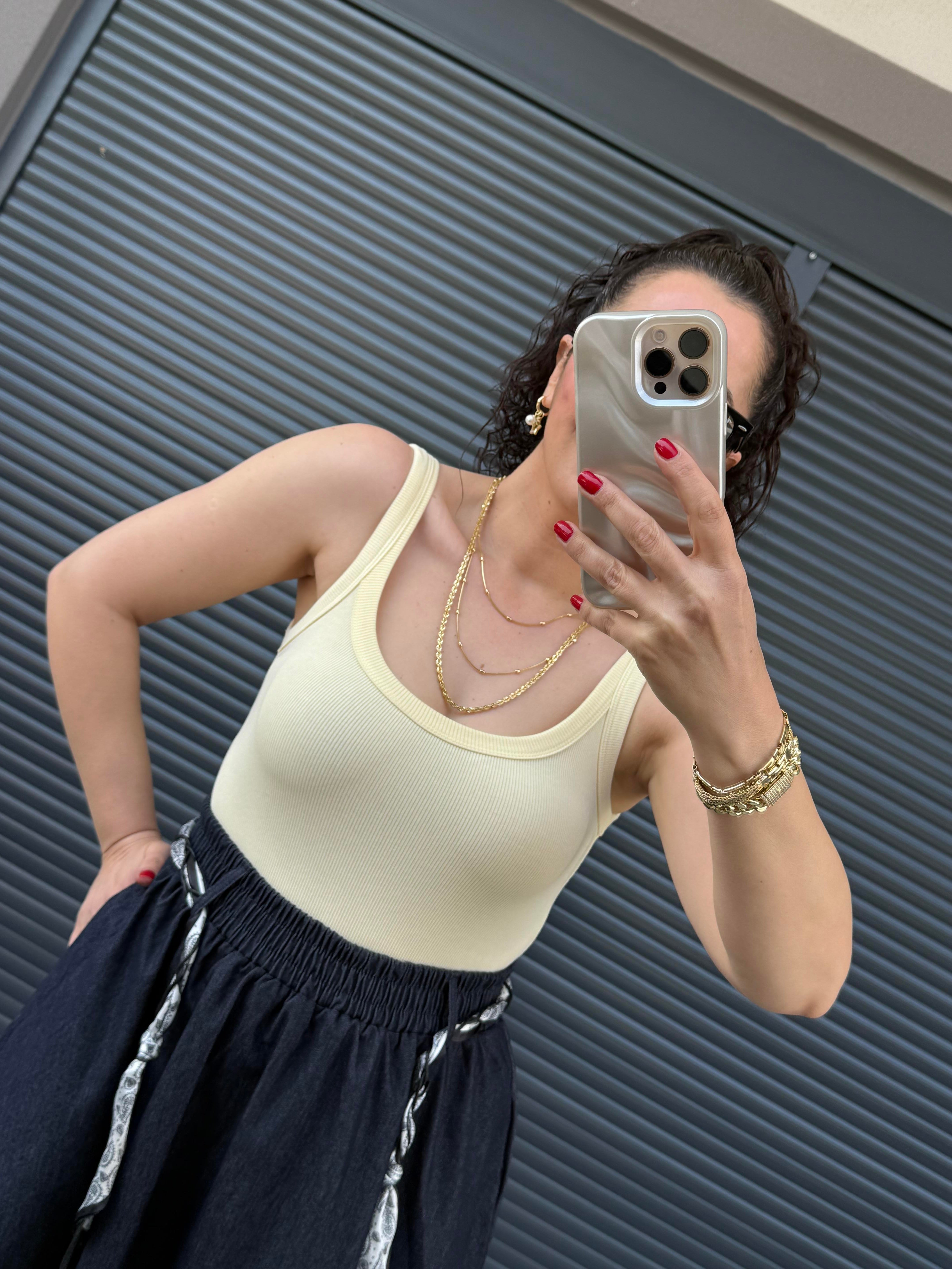 Dilvin Askılı Bodysuit  Sarı