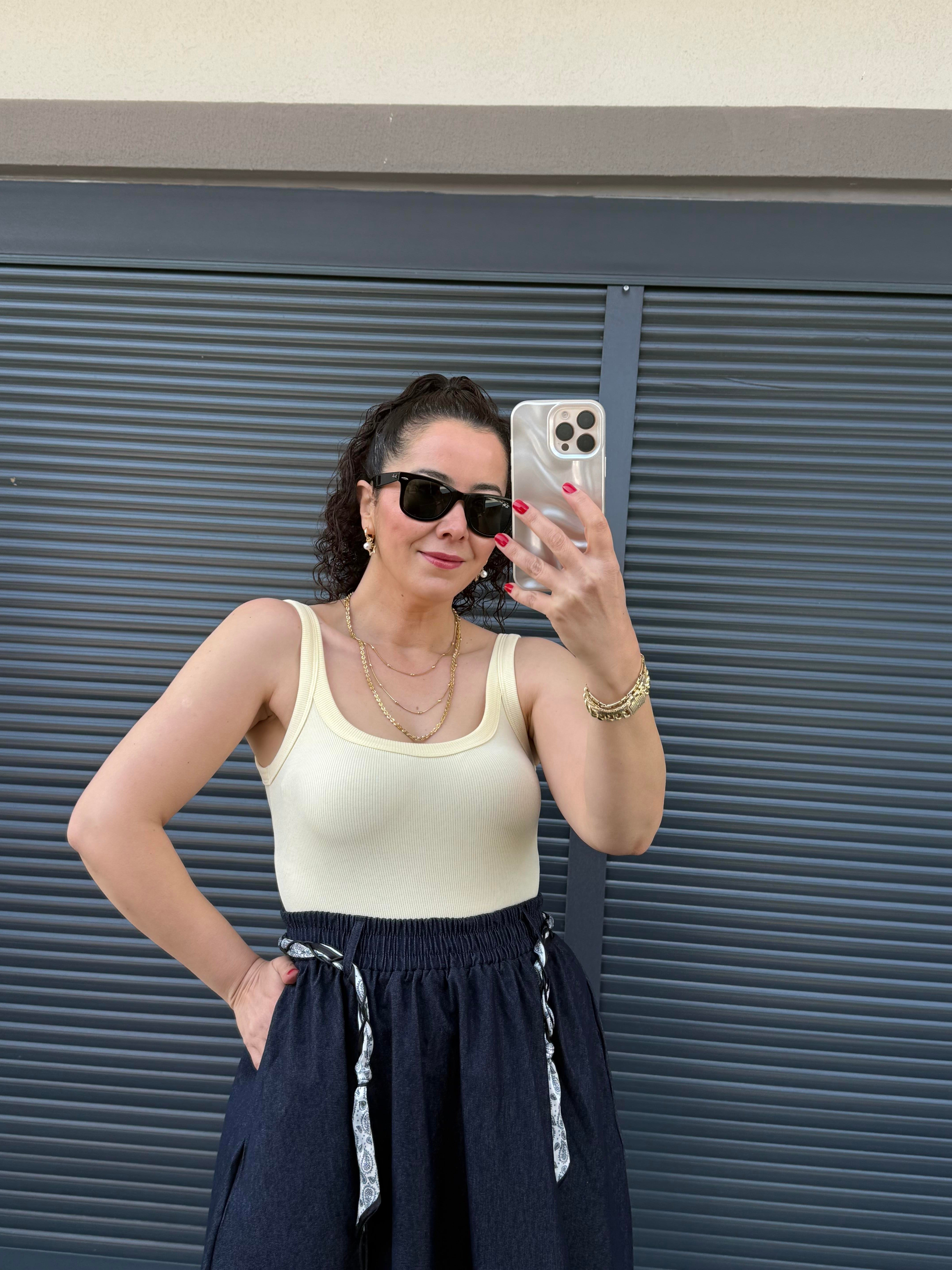 Dilvin Askılı Bodysuit  Sarı