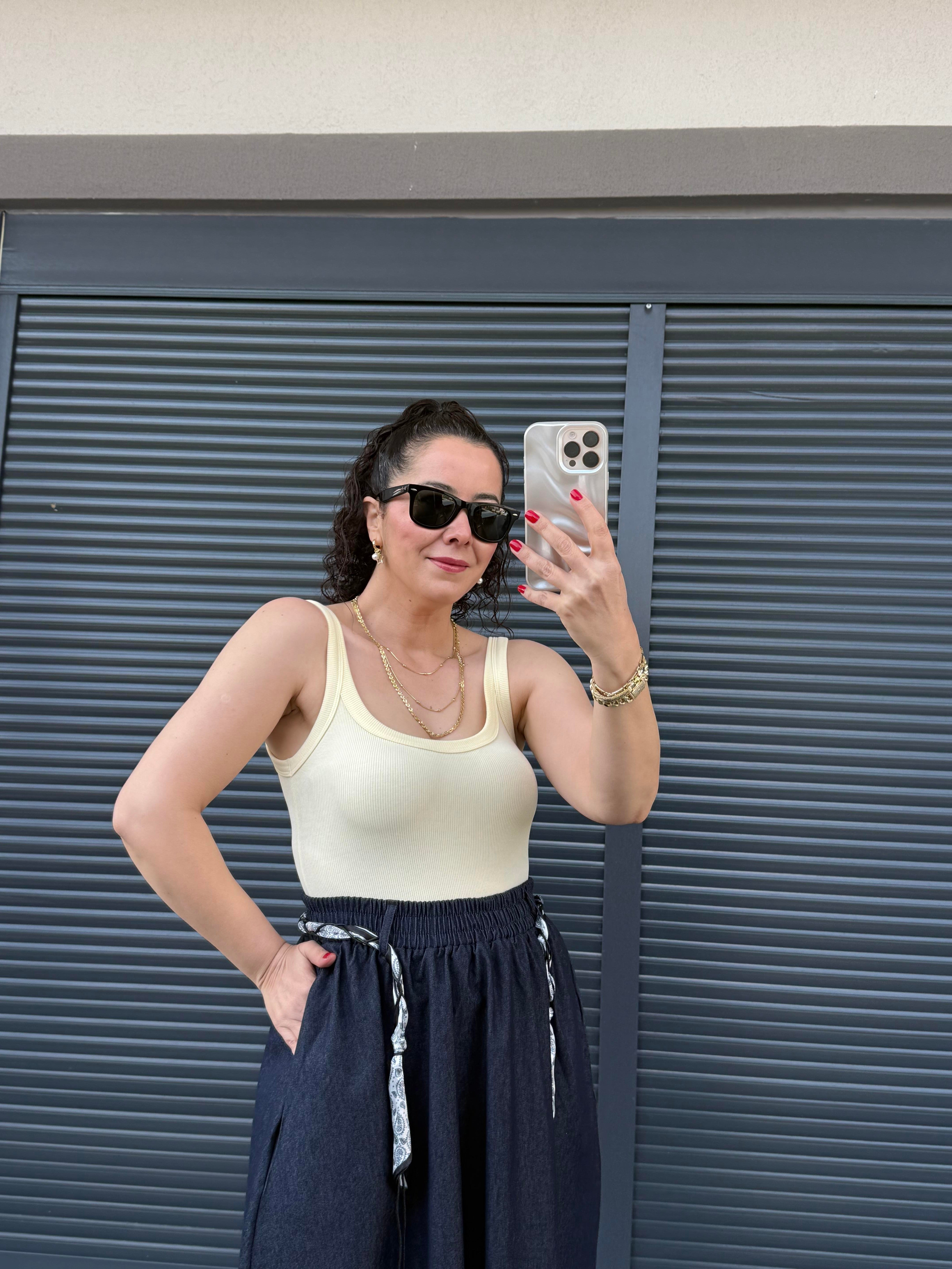 Dilvin Askılı Bodysuit  Sarı