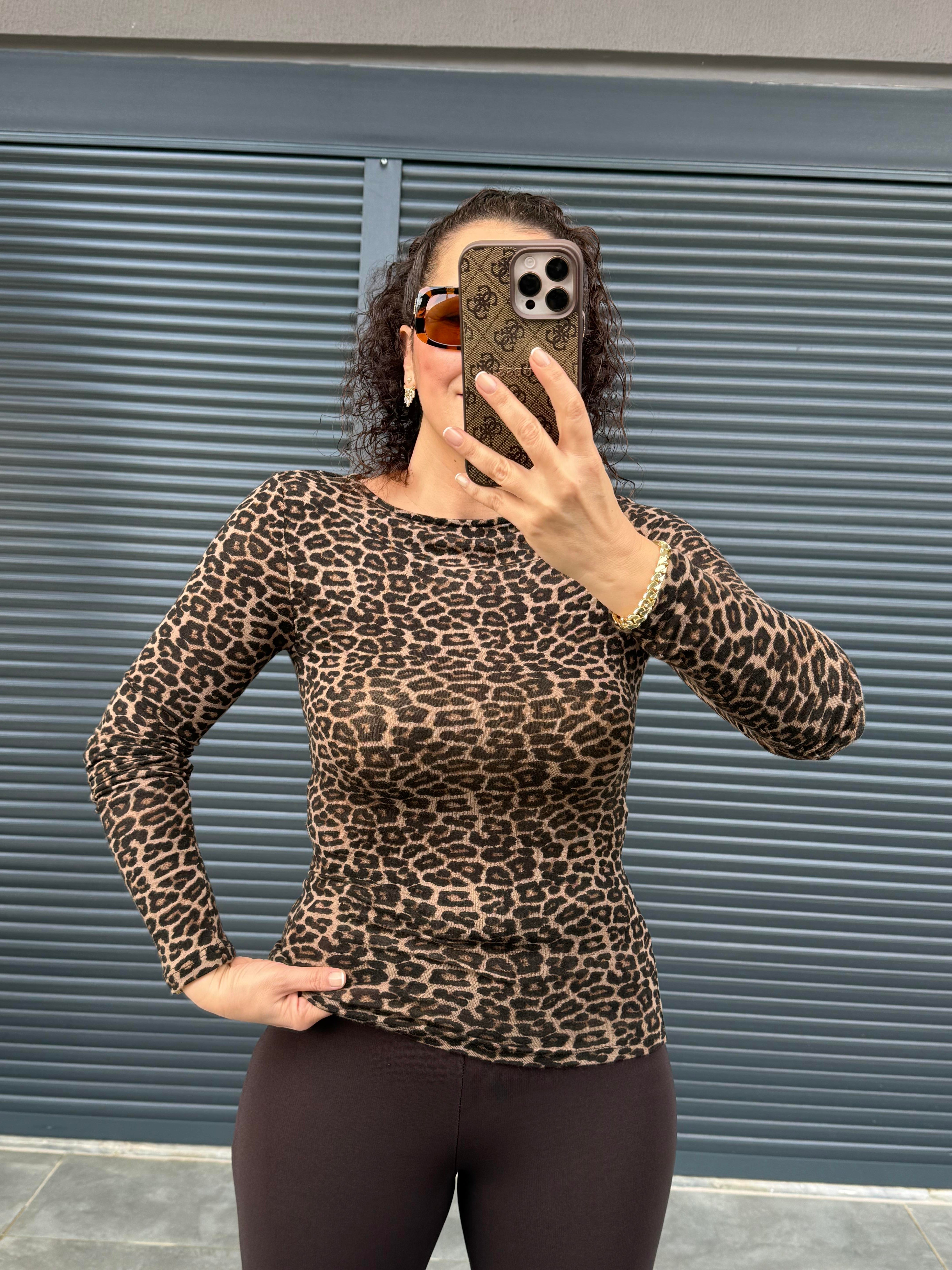 Dilvin Leopar Bluz