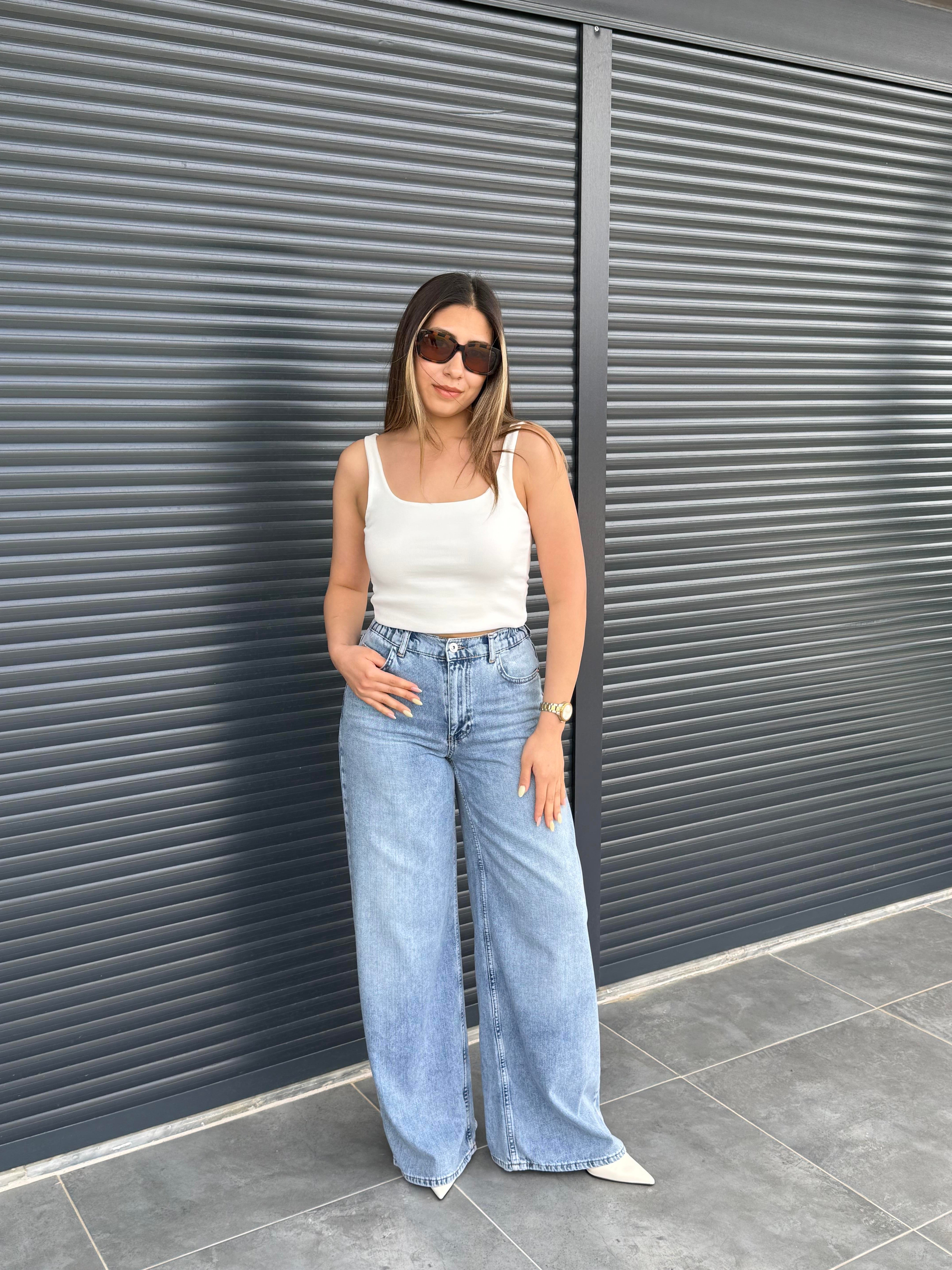 Karol Beli Lastikli Tensel Jean 