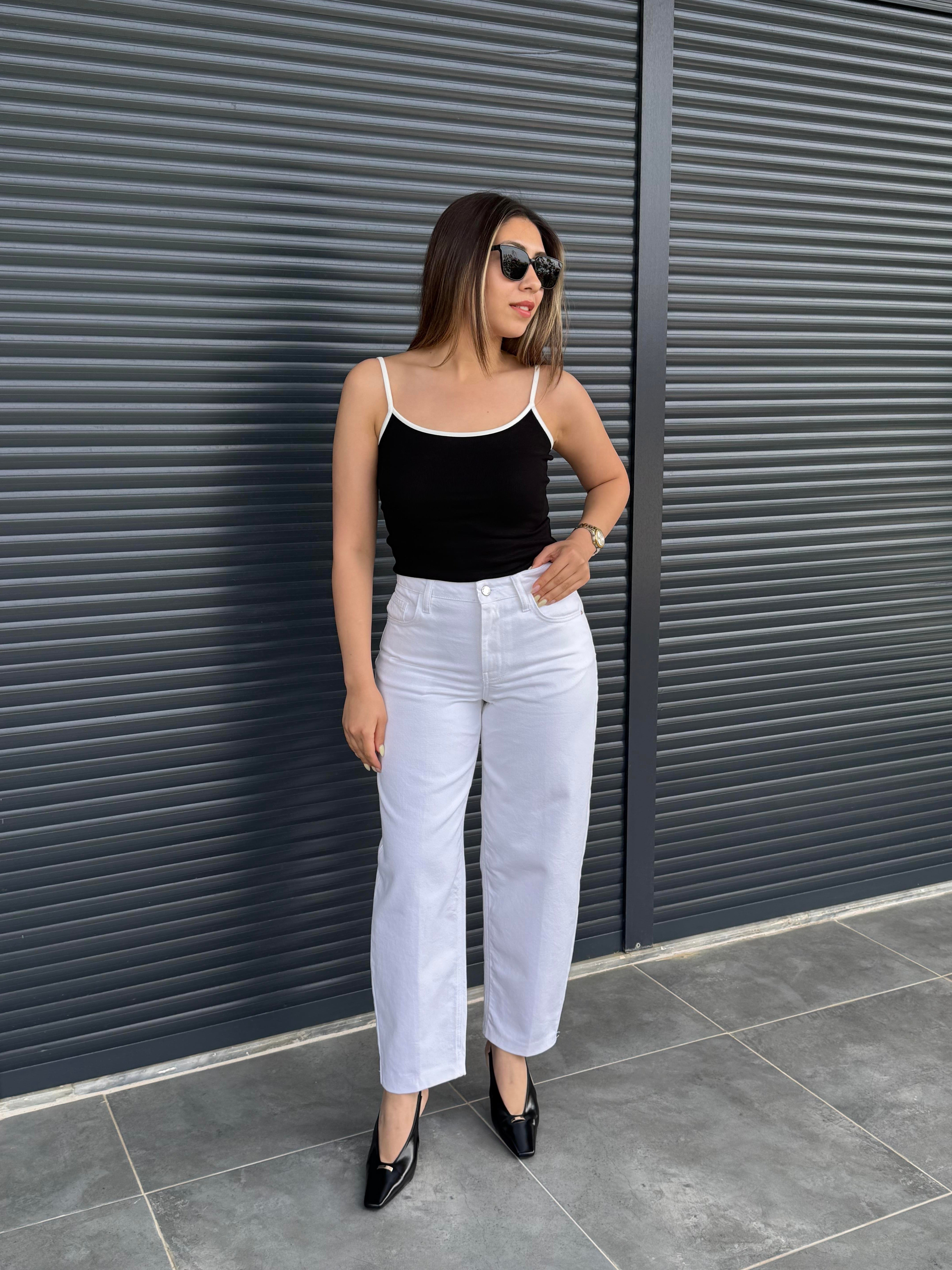 Karol Beyaz Mom Jean 