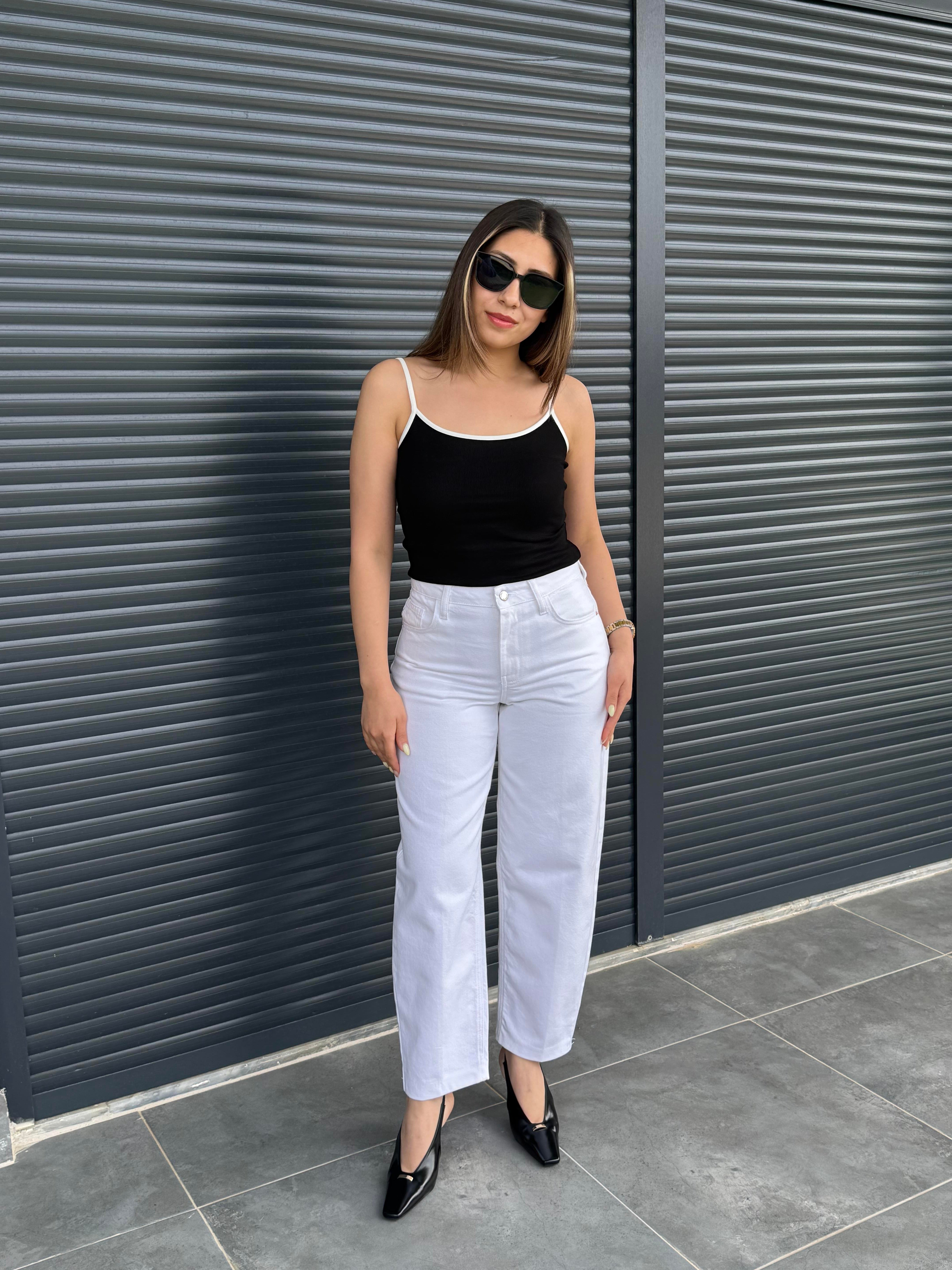 Karol Beyaz Mom Jean 