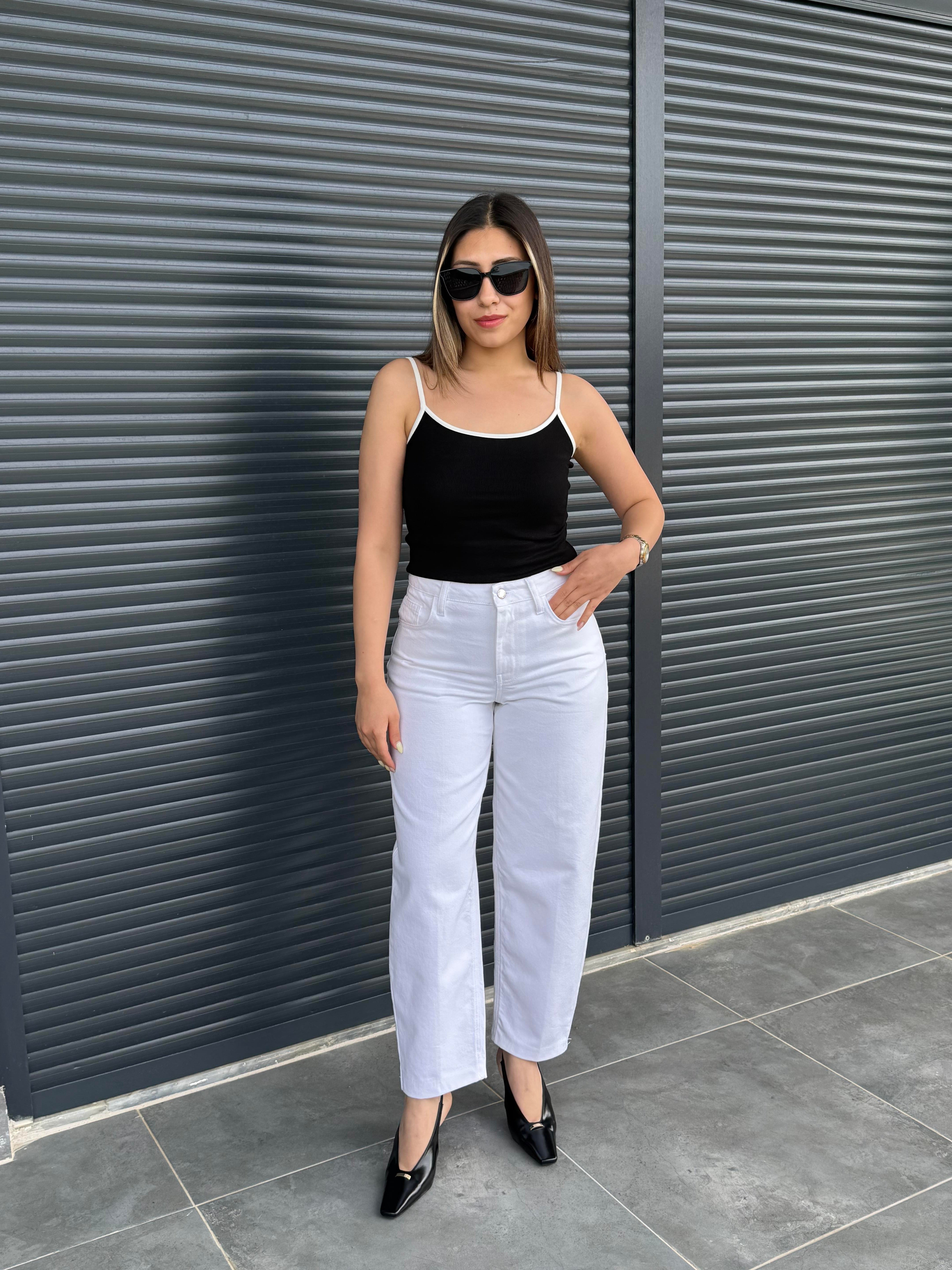 Karol Beyaz Mom Jean 
