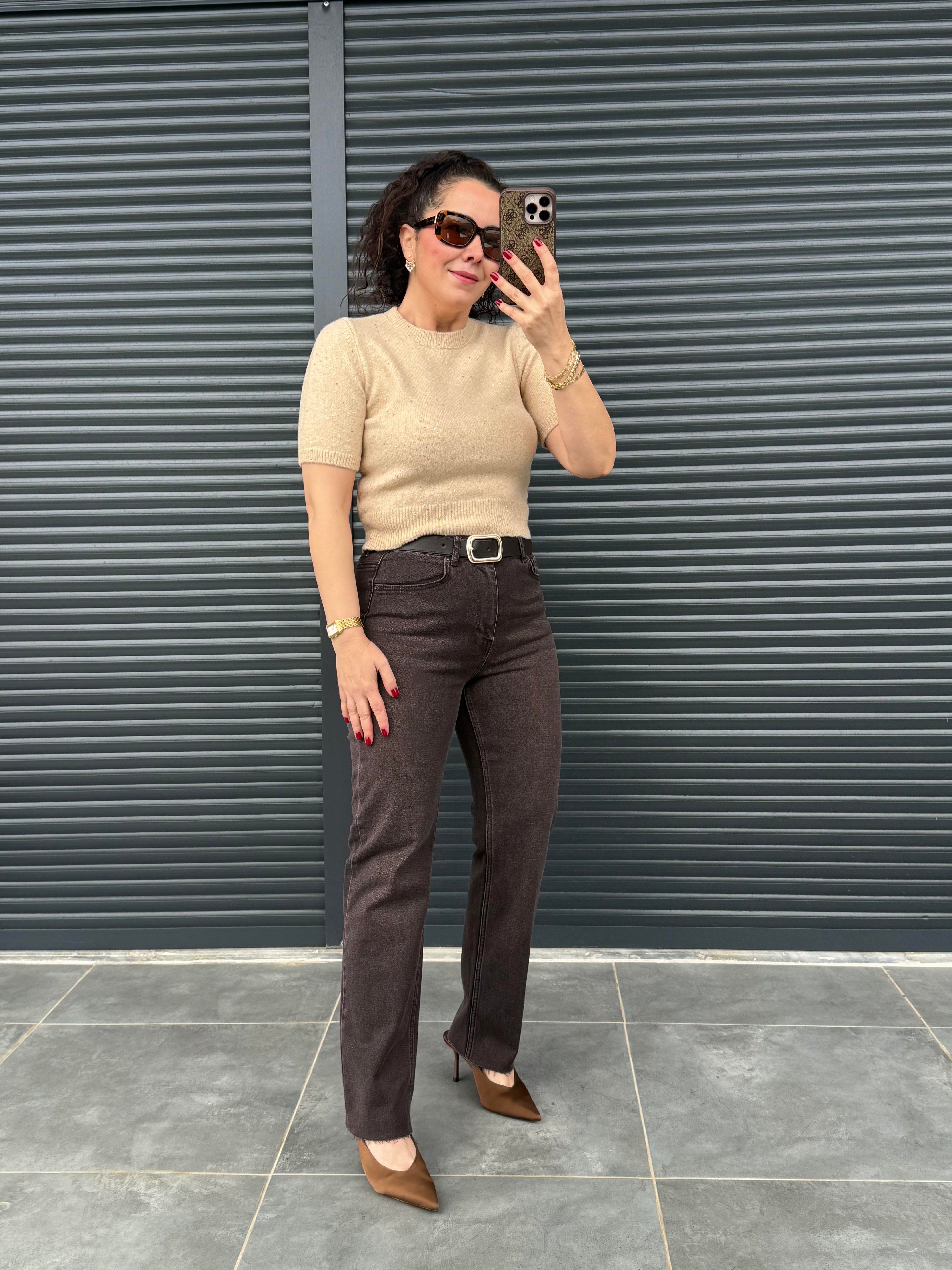 Karol Kemerli Brown Mom Jean 