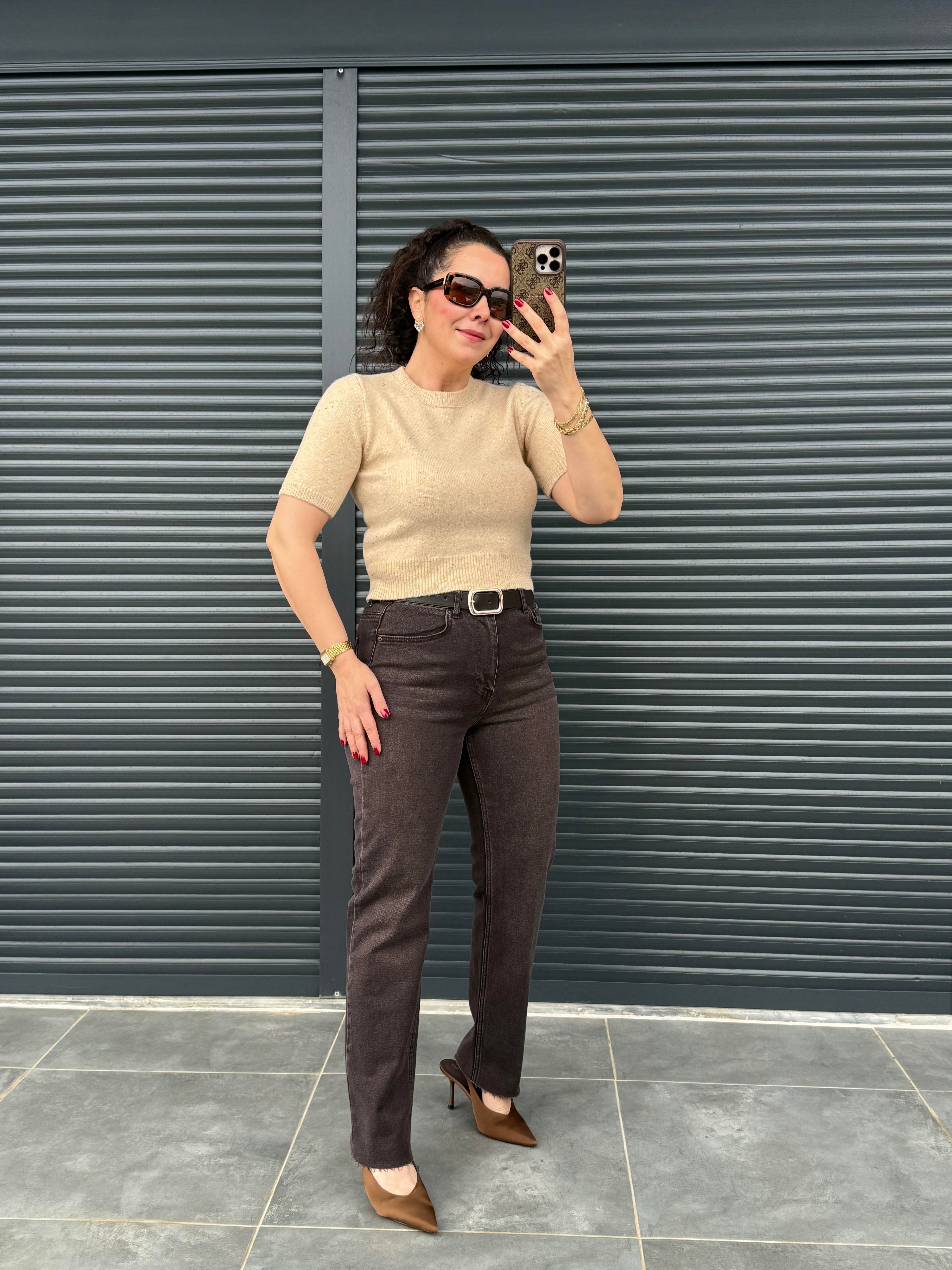 Karol Kemerli Brown Mom Jean 