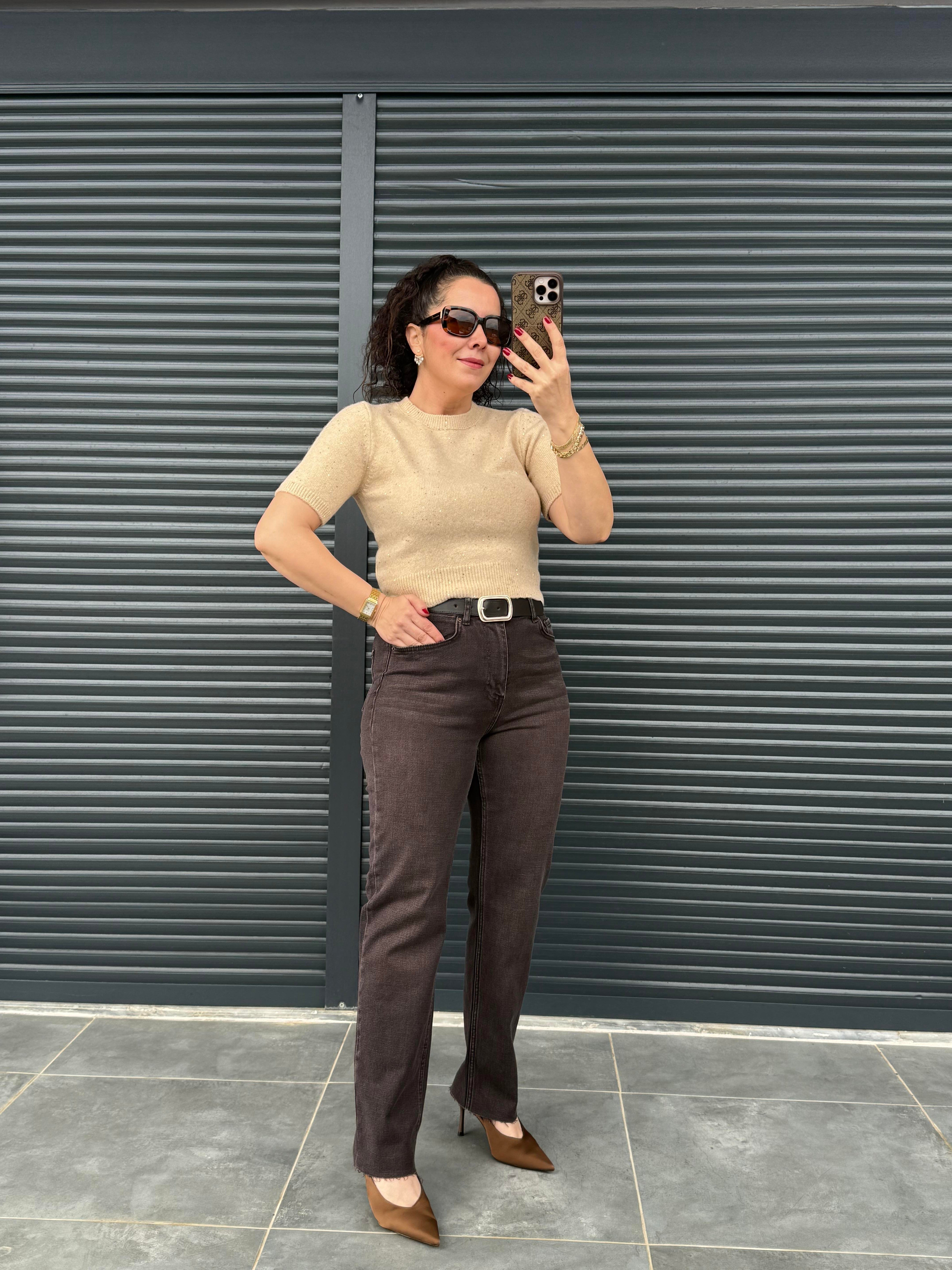 Karol Kemerli Brown Mom Jean 
