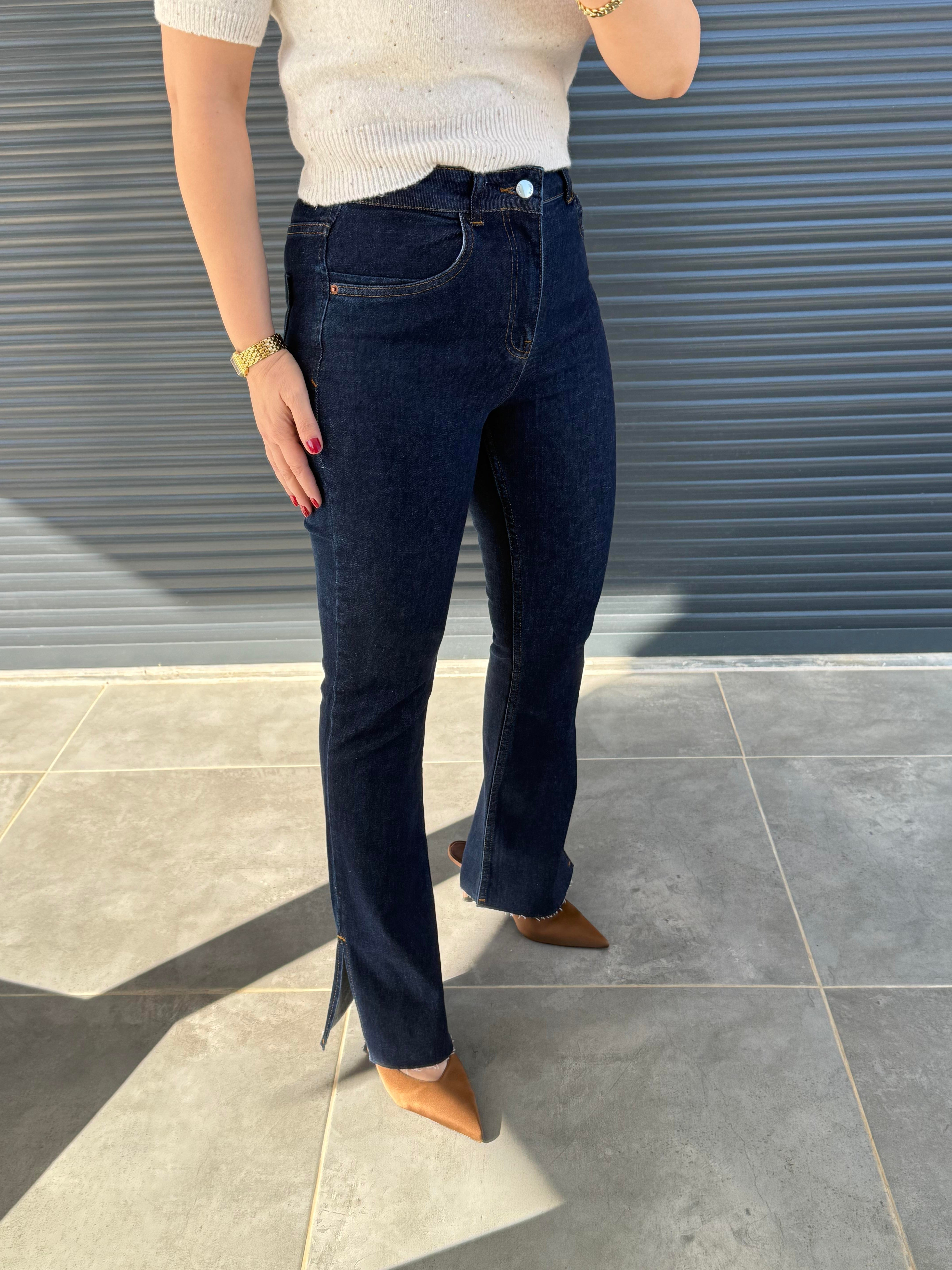 Karol Yırtmaçlı Flare Jean