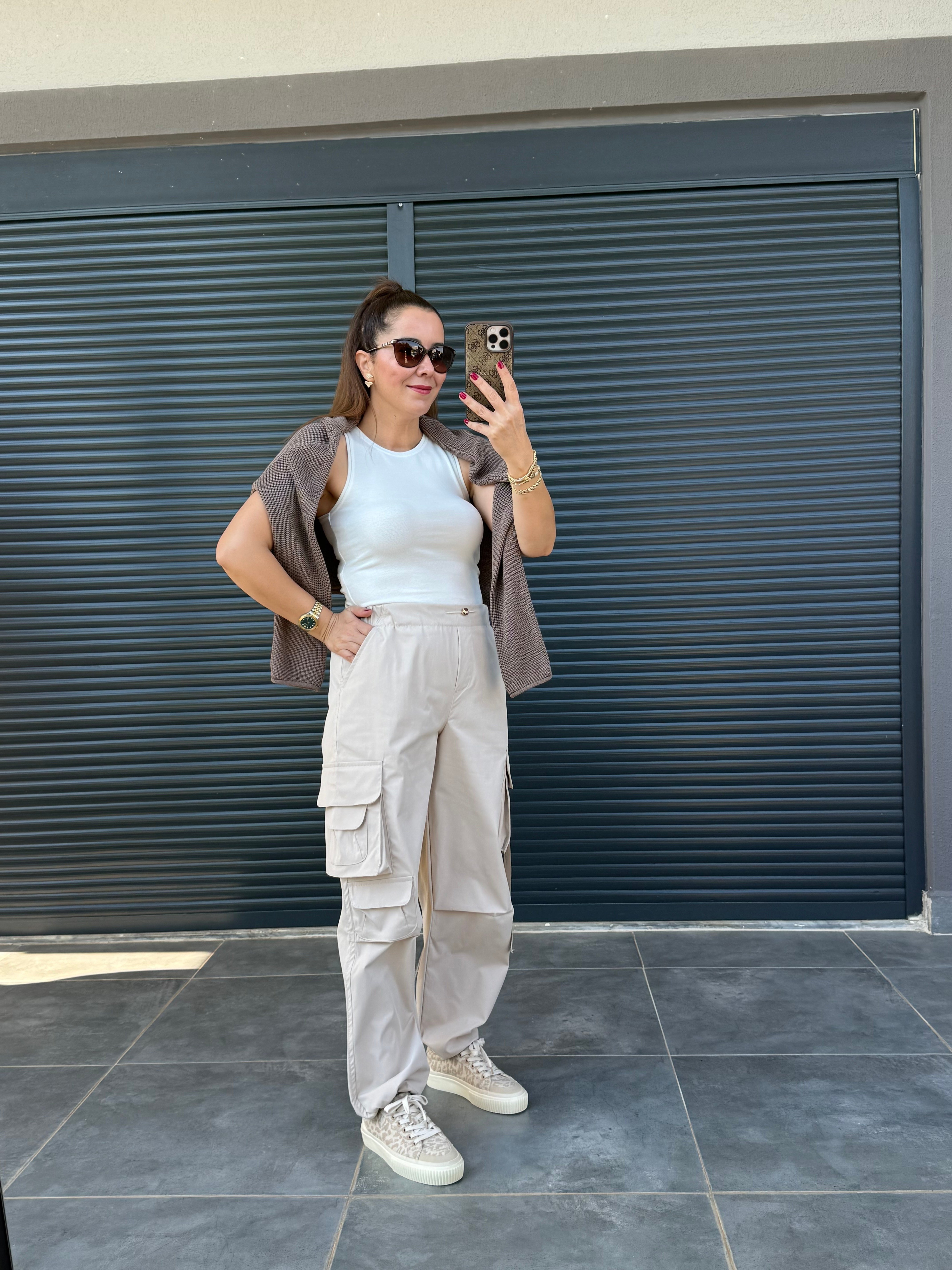 Premium Kargo Pantolon Bej