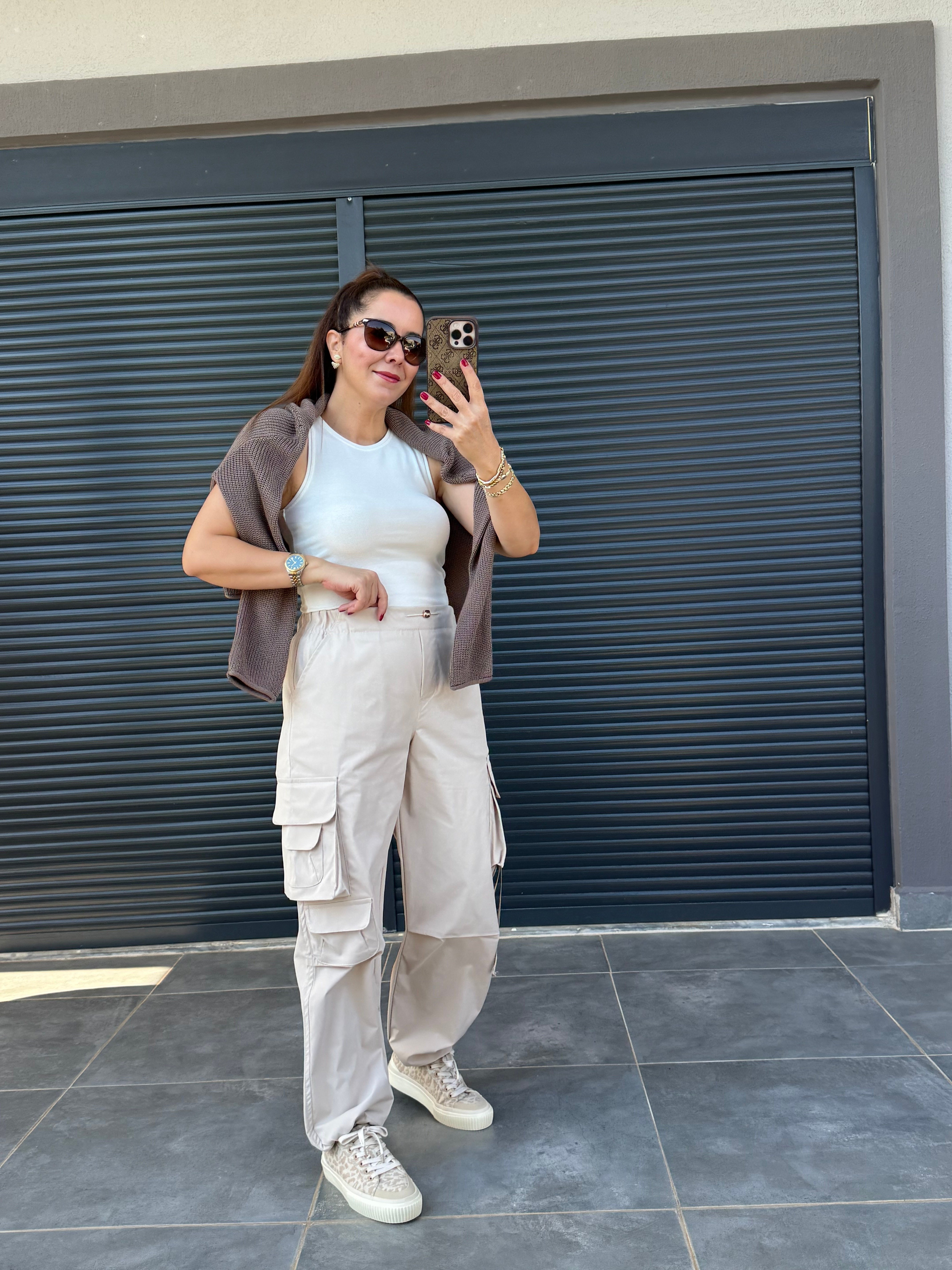 Premium Kargo Pantolon Bej