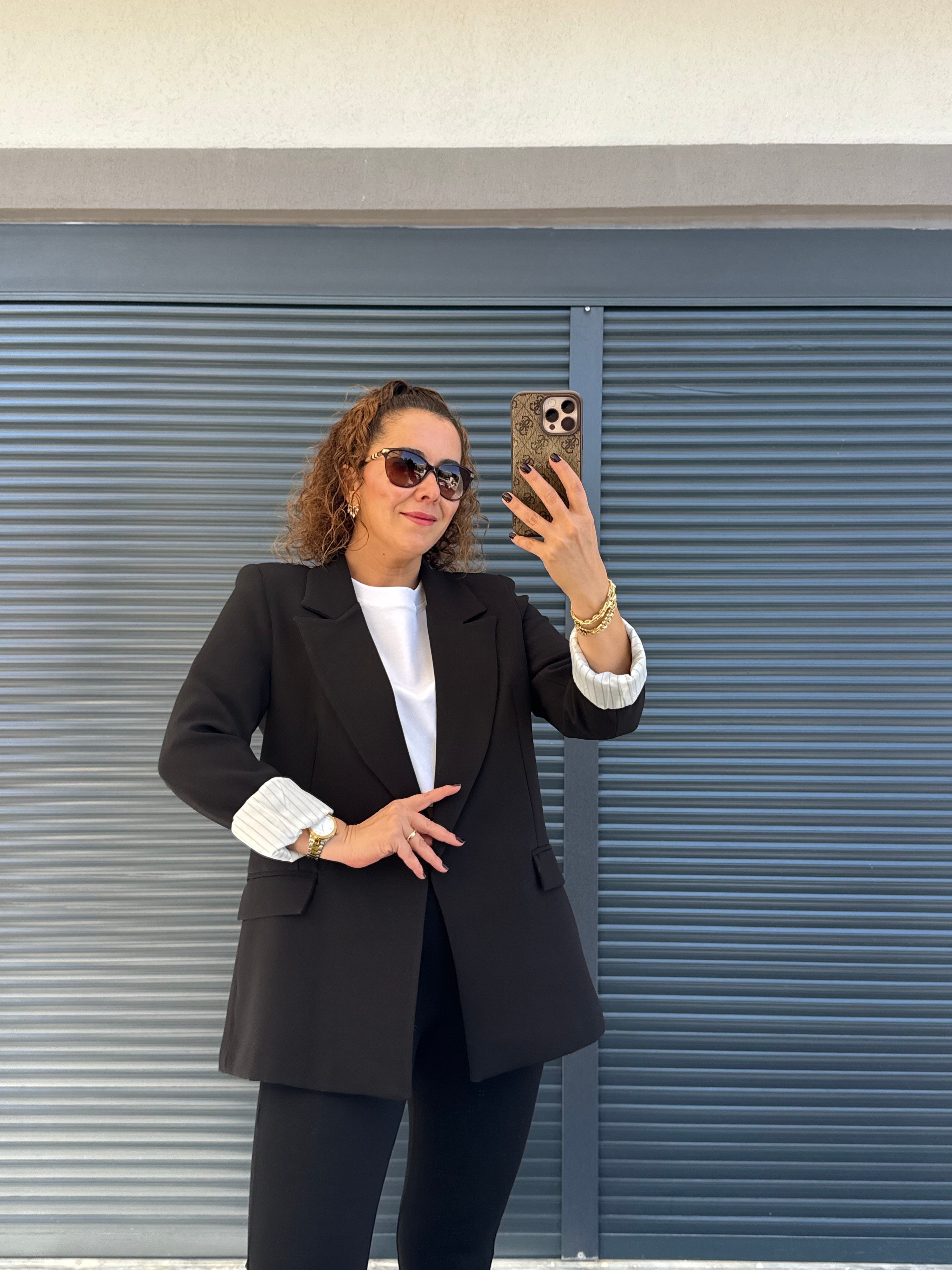 Premium Kolu Katlamalı Blazer Ceket