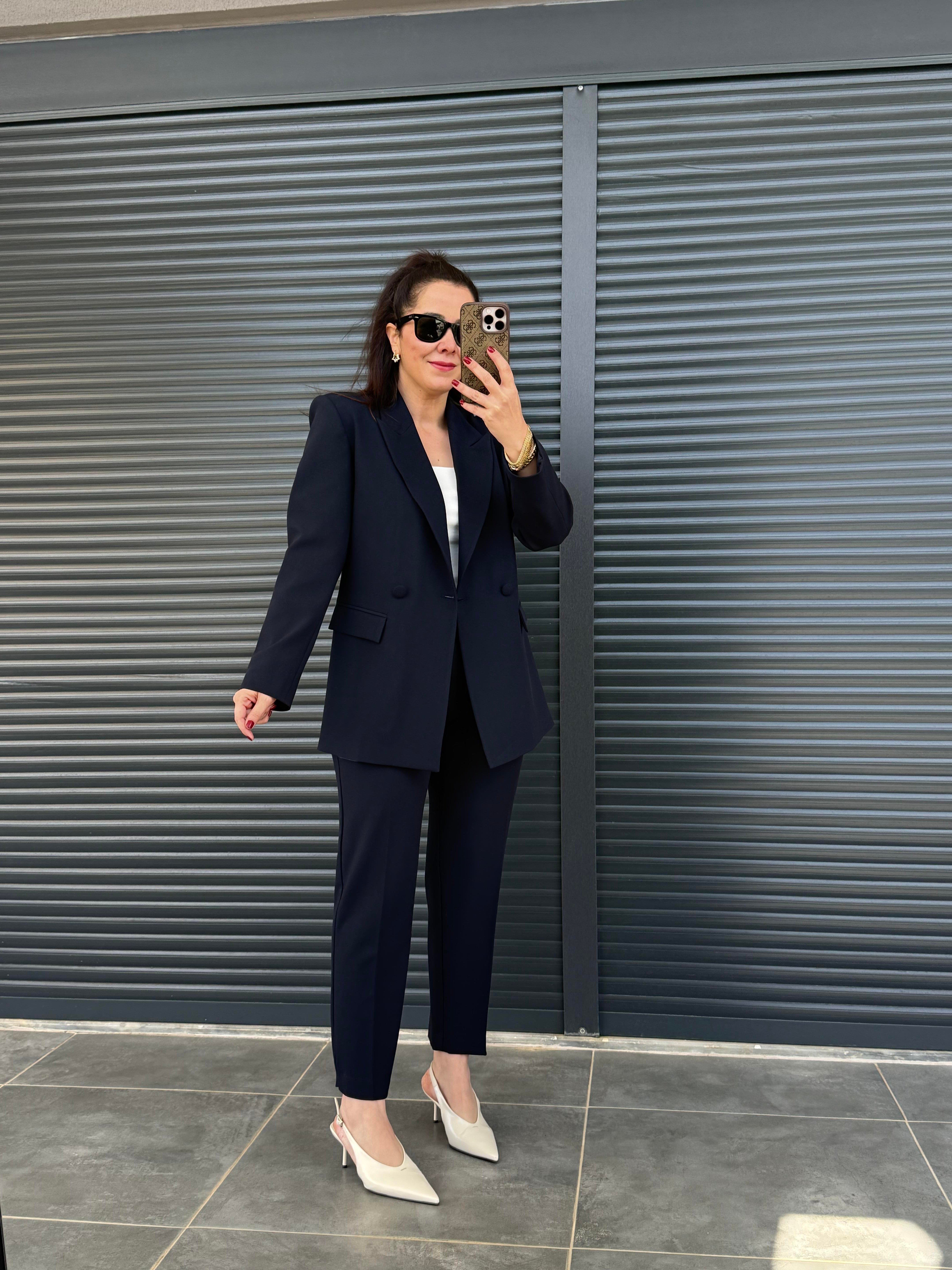 Premium Pantolon Ceket Takım Lacivert