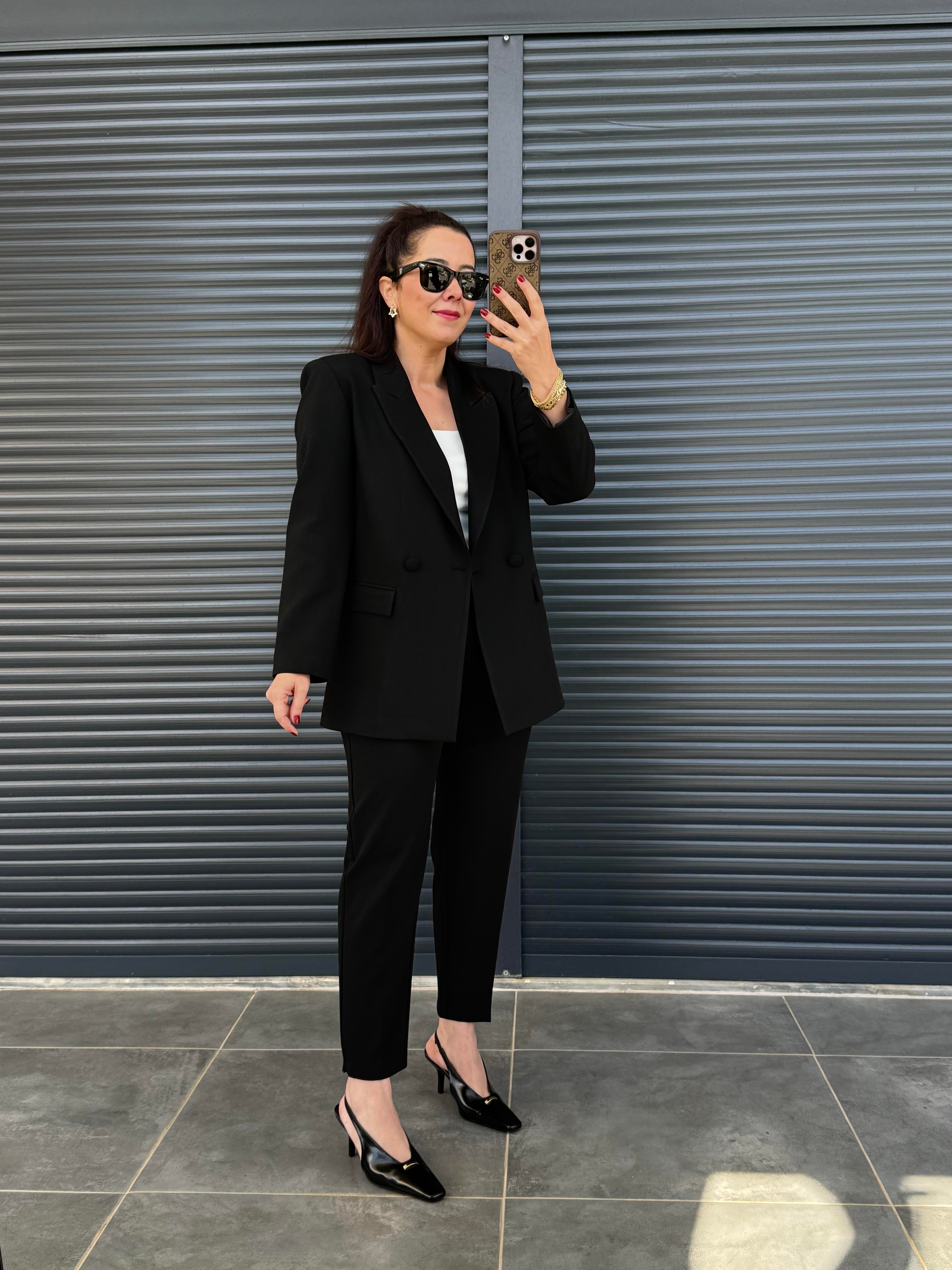 Premium Pantolon Ceket Takım Siyah
