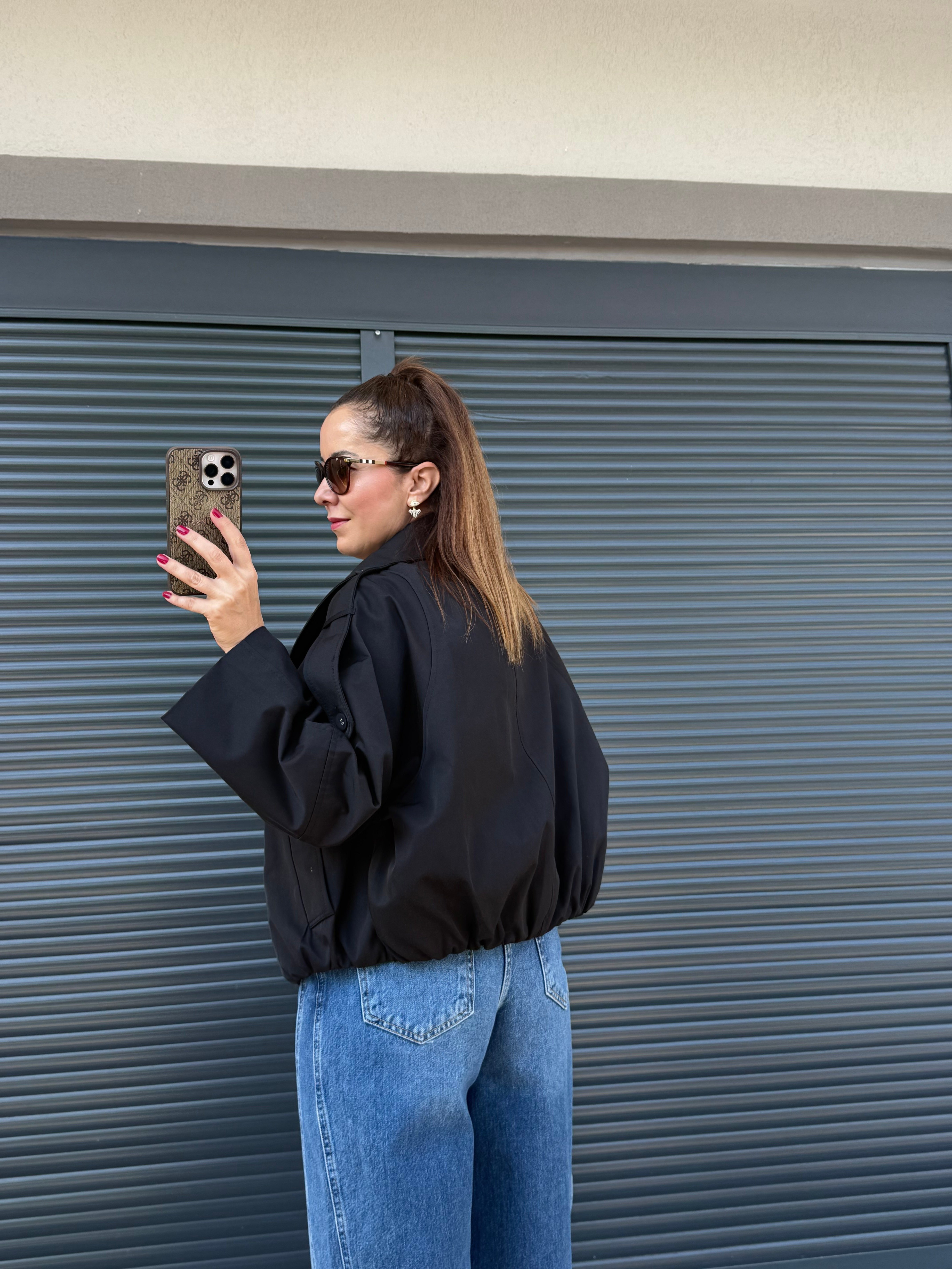 Premium Siyah Bomber Ceket