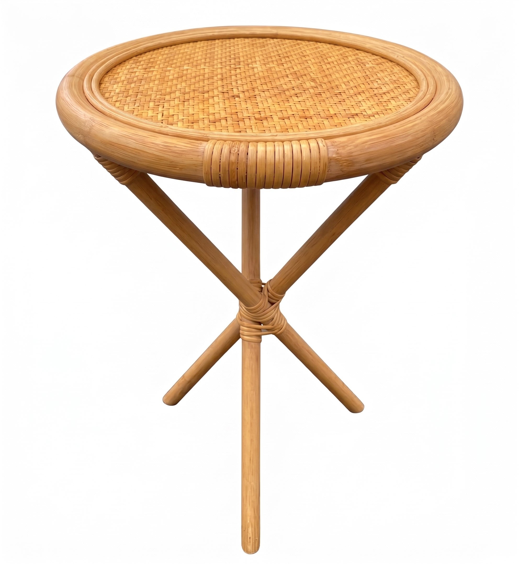 Circle Rattan Sehpa