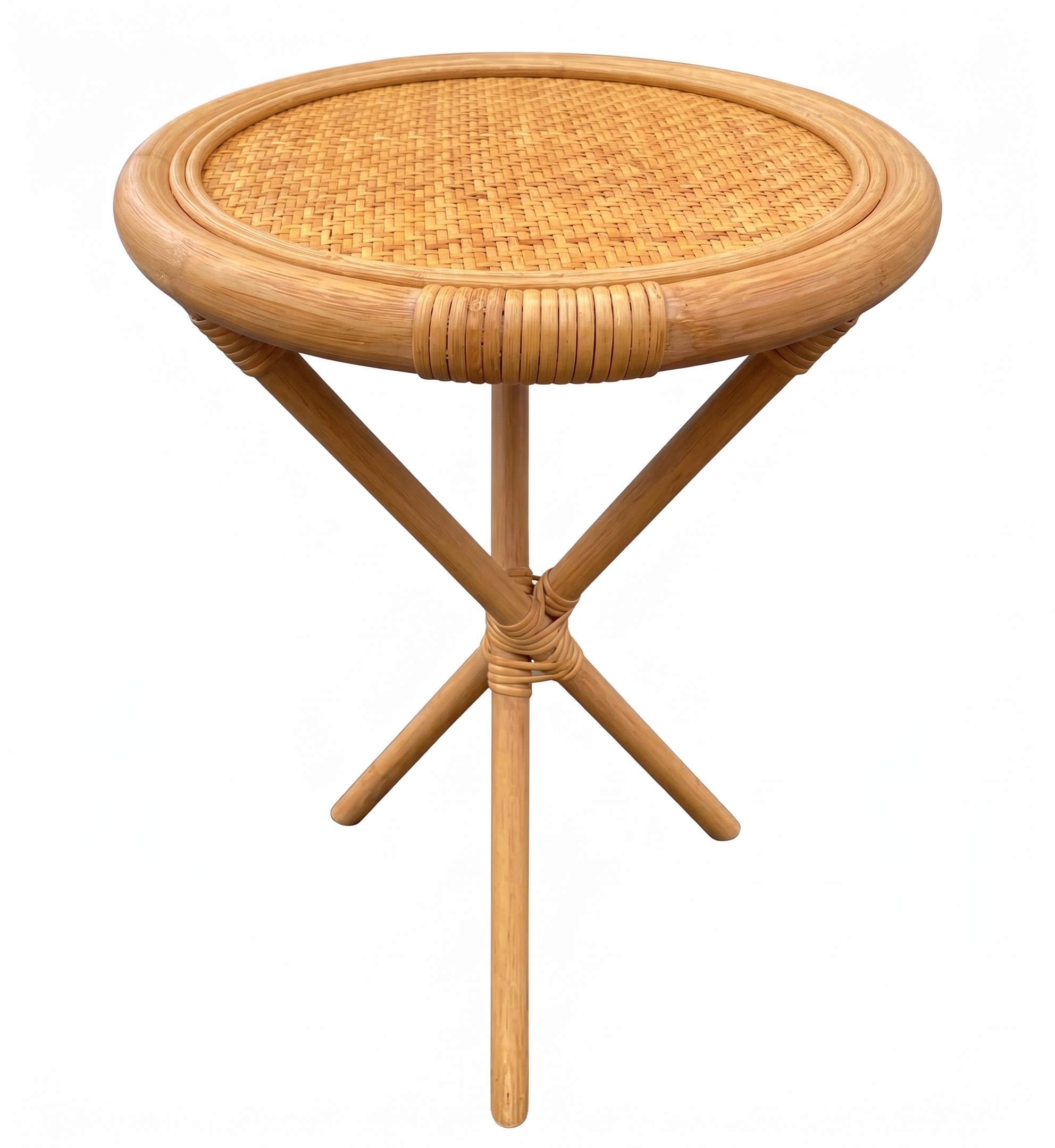 Circle Rattan Sehpa