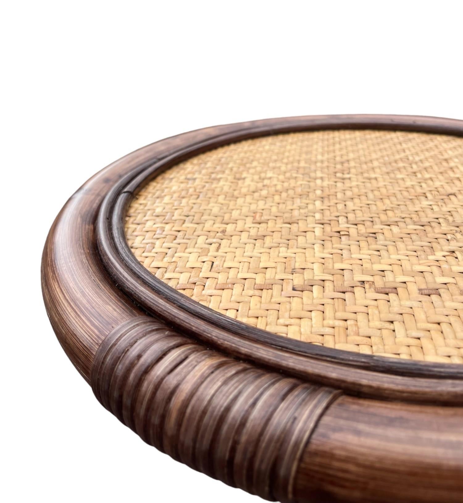 Circle Rattan Sehpa
