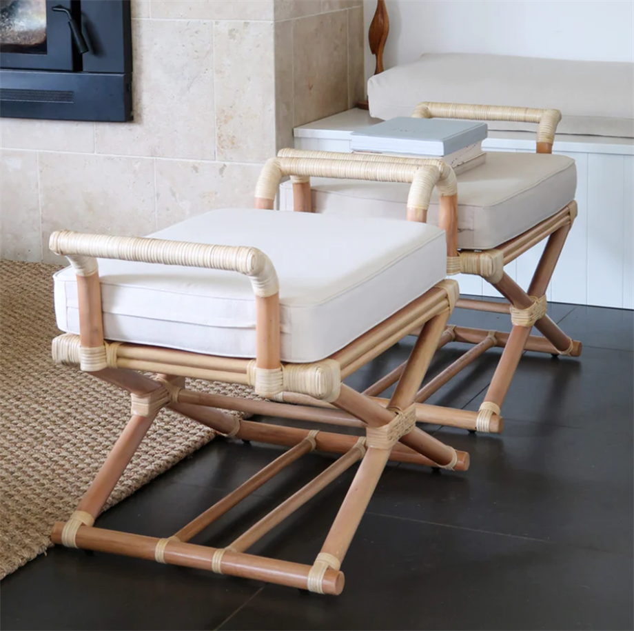 Ottoman Rattan Tabure 