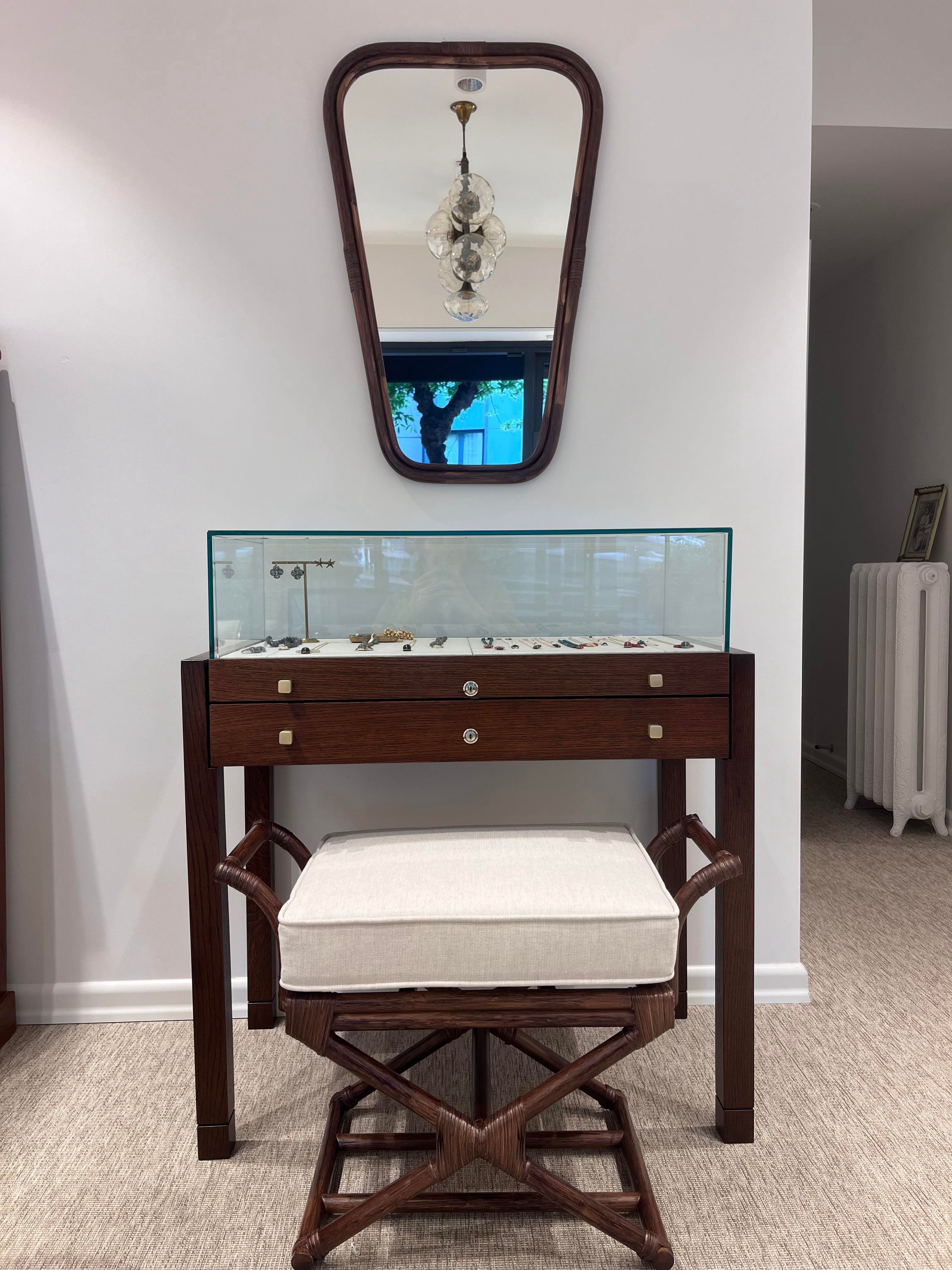 Ottoman Rattan Tabure 