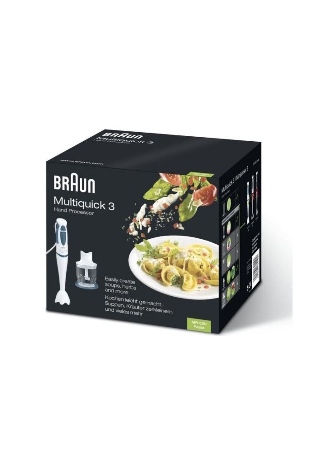 Braun Multiquick 3 MR320 Pasta Blender Seti