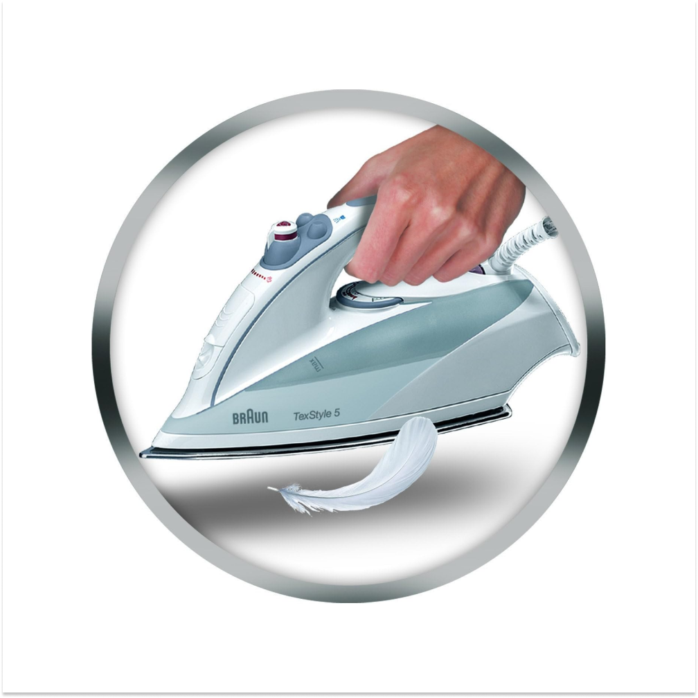Braun TS505 TexStyle 5 Eloxal Tabanlı Buharlı Ütü 2000W (Teşhir & Outlet)
