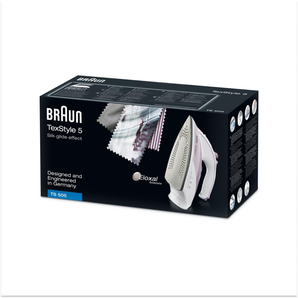 Braun TS505 TexStyle 5 Eloxal Tabanlı Buharlı Ütü 2000W (Teşhir & Outlet)