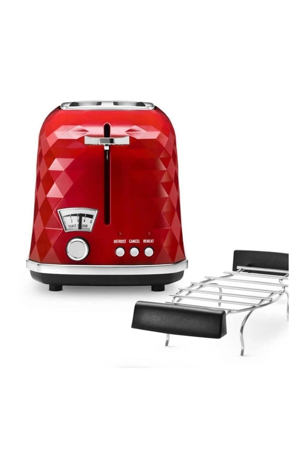 DeLonghi CTJ 2103.R Brillante Ekmek Kızartma Makinesi (Kırmızı)