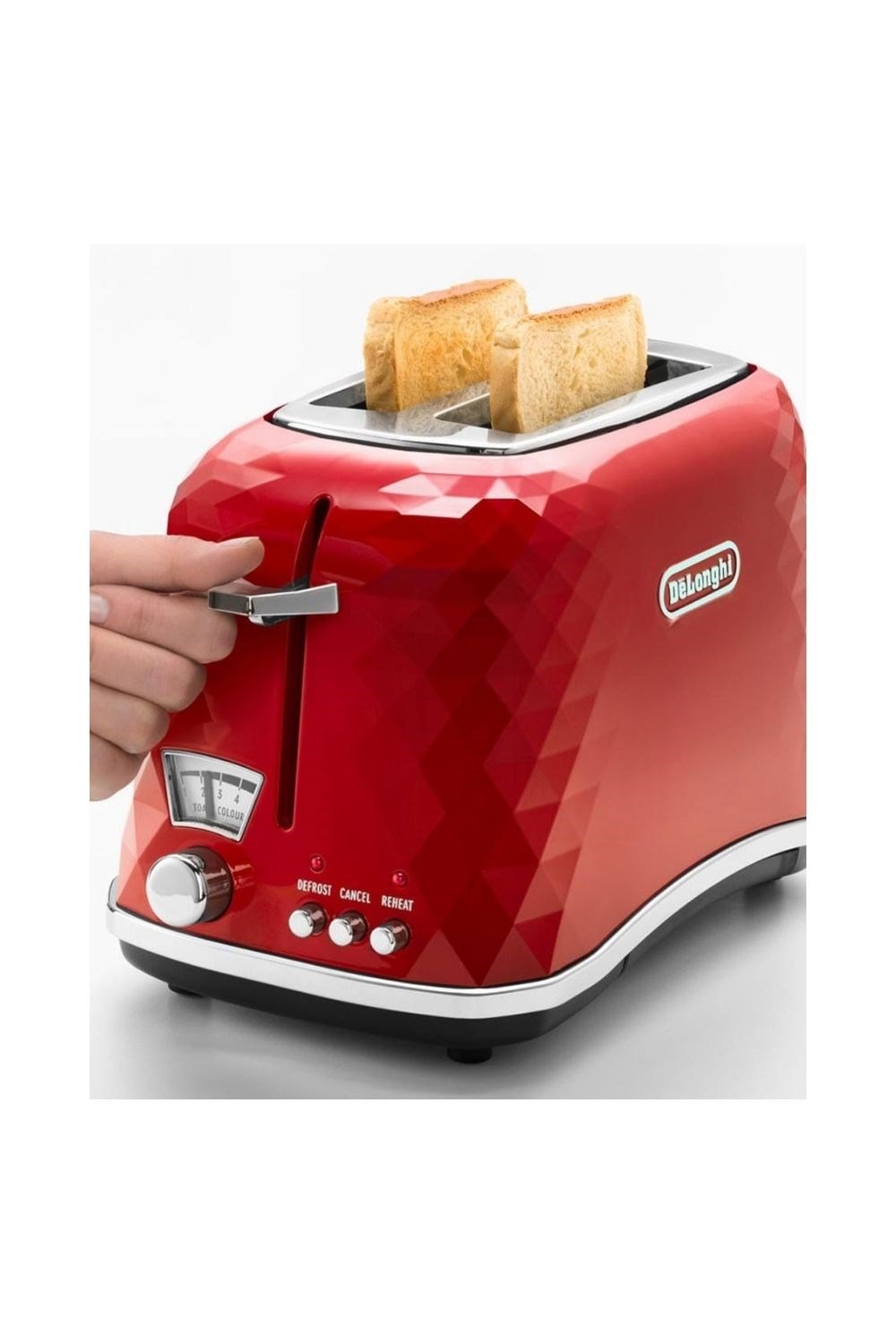 DeLonghi CTJ 2103.R Brillante Ekmek Kızartma Makinesi (Kırmızı)