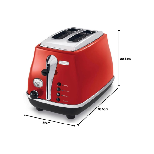 Delonghi CTO2003.R Icona Ekmek Kızartma Makinesi (Teşhir & Outlet)