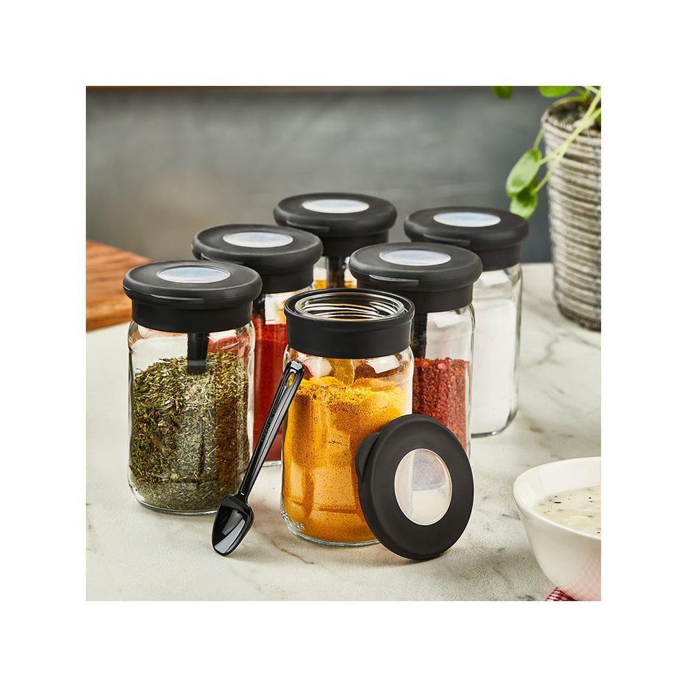 ET-00106 6 LI CAM BAHARTLK KAŞIKLI SET GOLDEN ROD
