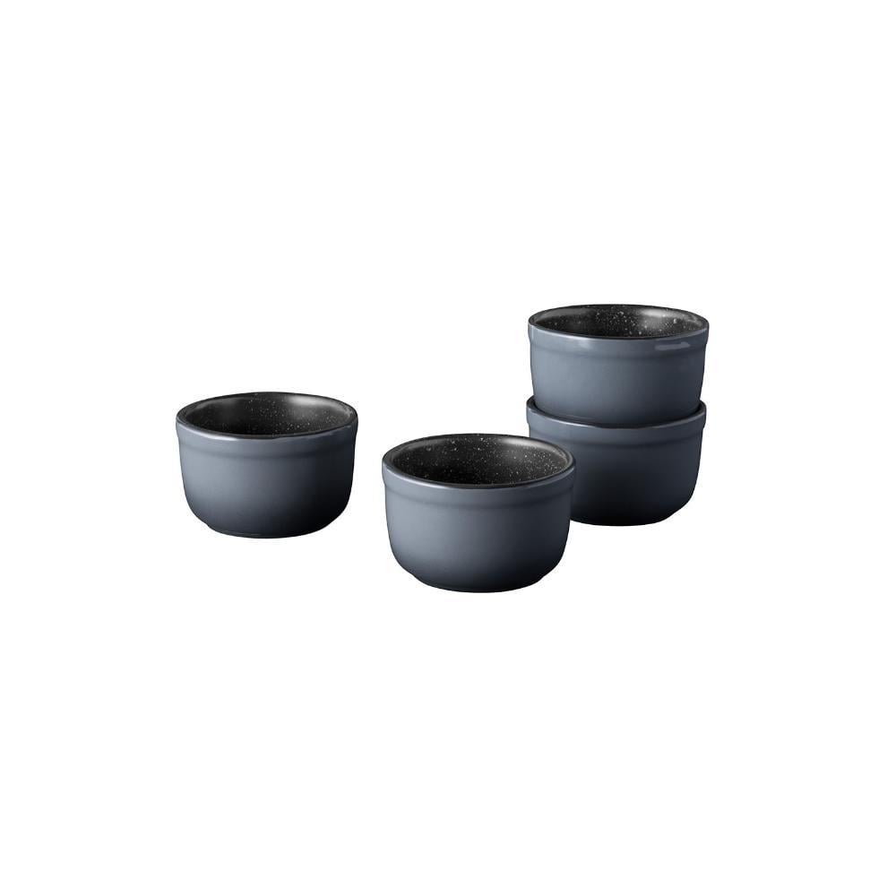 Gem Seramik 4lu Yuvarlak Fırın Kabı 8x8x4.50cm (Teşhir & Outlet)