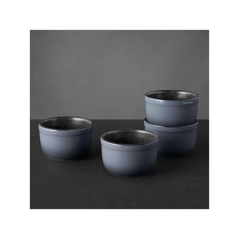Gem Seramik 4lu Yuvarlak Fırın Kabı 8x8x4.50cm (Teşhir & Outlet)