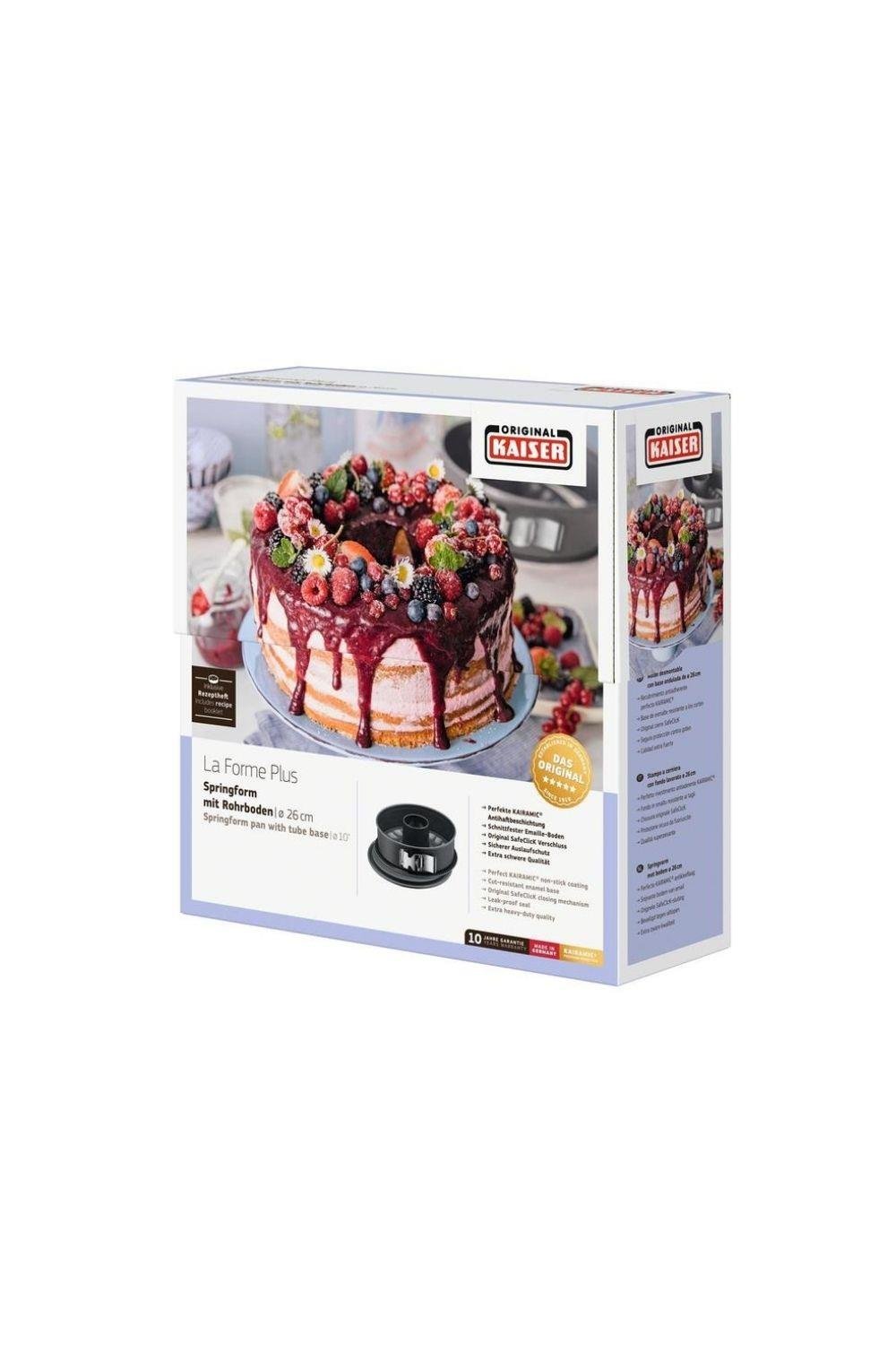 Kaiser La Forme Plus 2 Tabanlı Borulu Kek Kalıbı 26cm (Teşhir & Outlet)