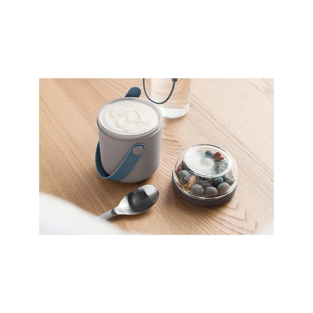 Leo iki bölmeli Yemek Kabı Gri (Teşhir & Outlet)