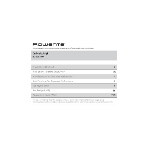 Rowenta RO6383 Silence Force 4A Toz Torbalı Elektrikli Süpürge (Teşhir & Outlet) - 2211400008